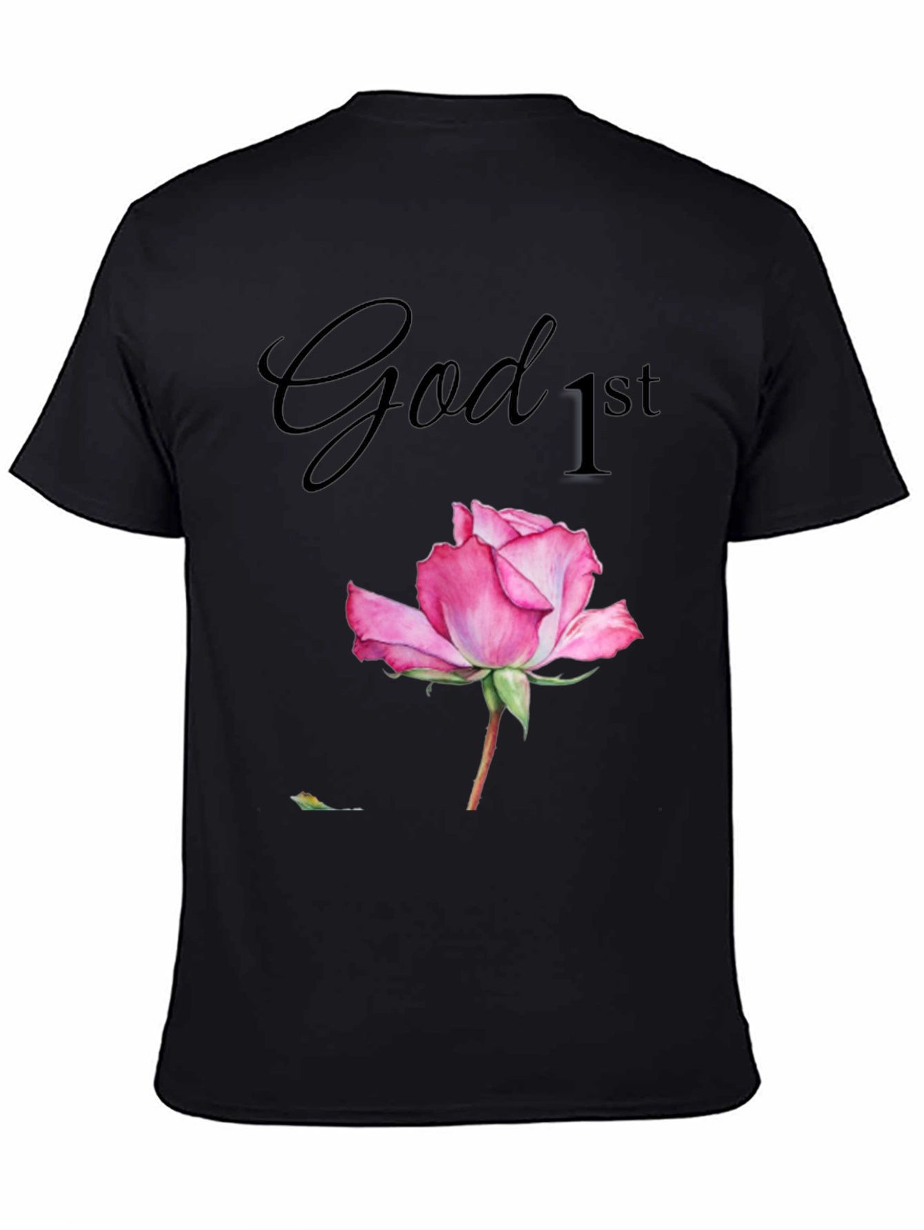 God First Rose Graphic T-Shirt