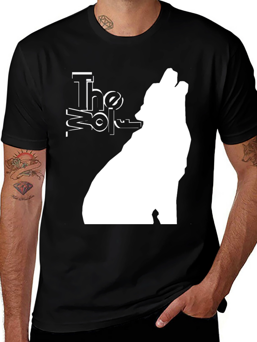 The Wolf Graphic T-Shirt - Black Tee