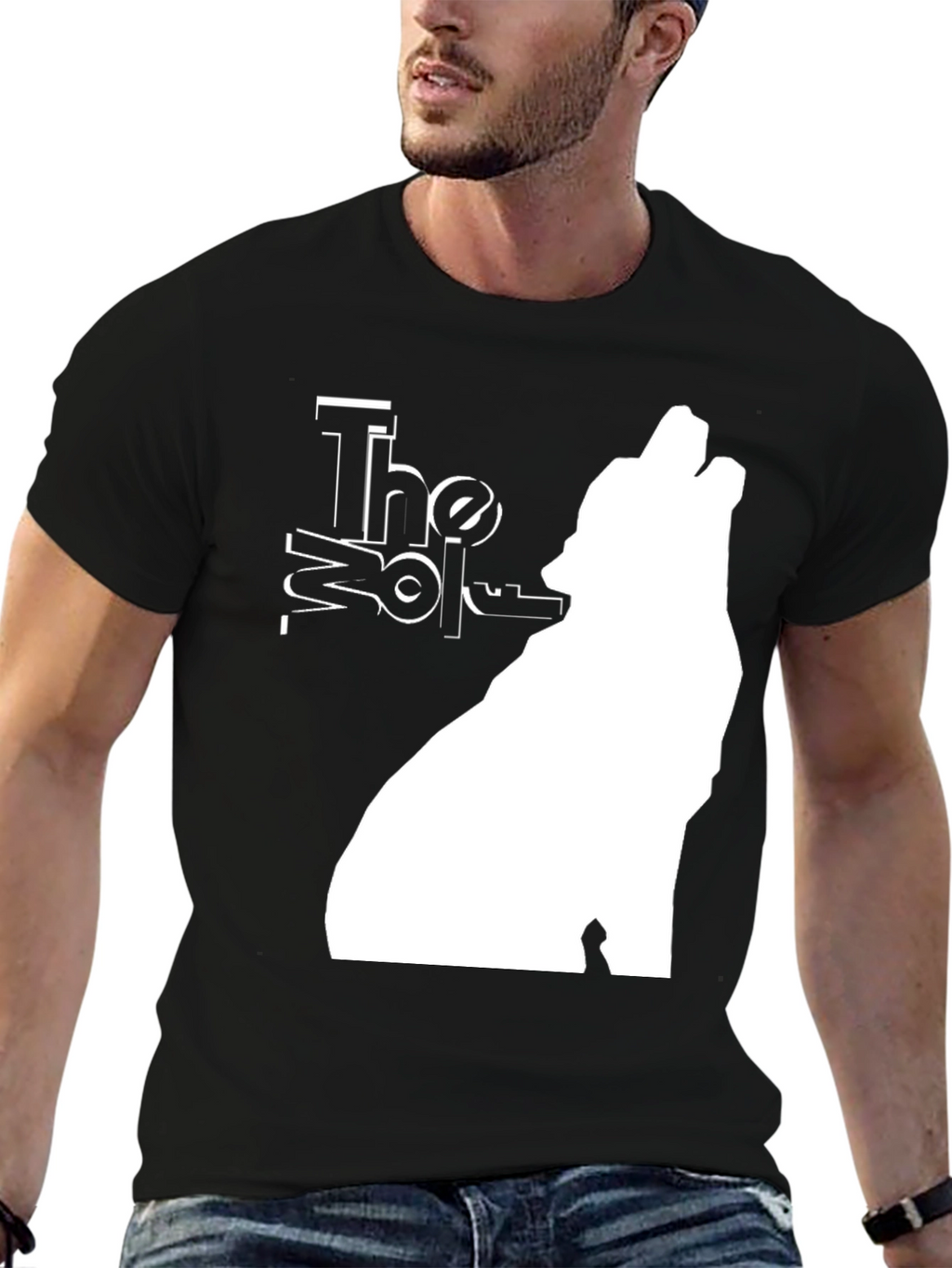 The Wolf Graphic T-Shirt - Black Tee