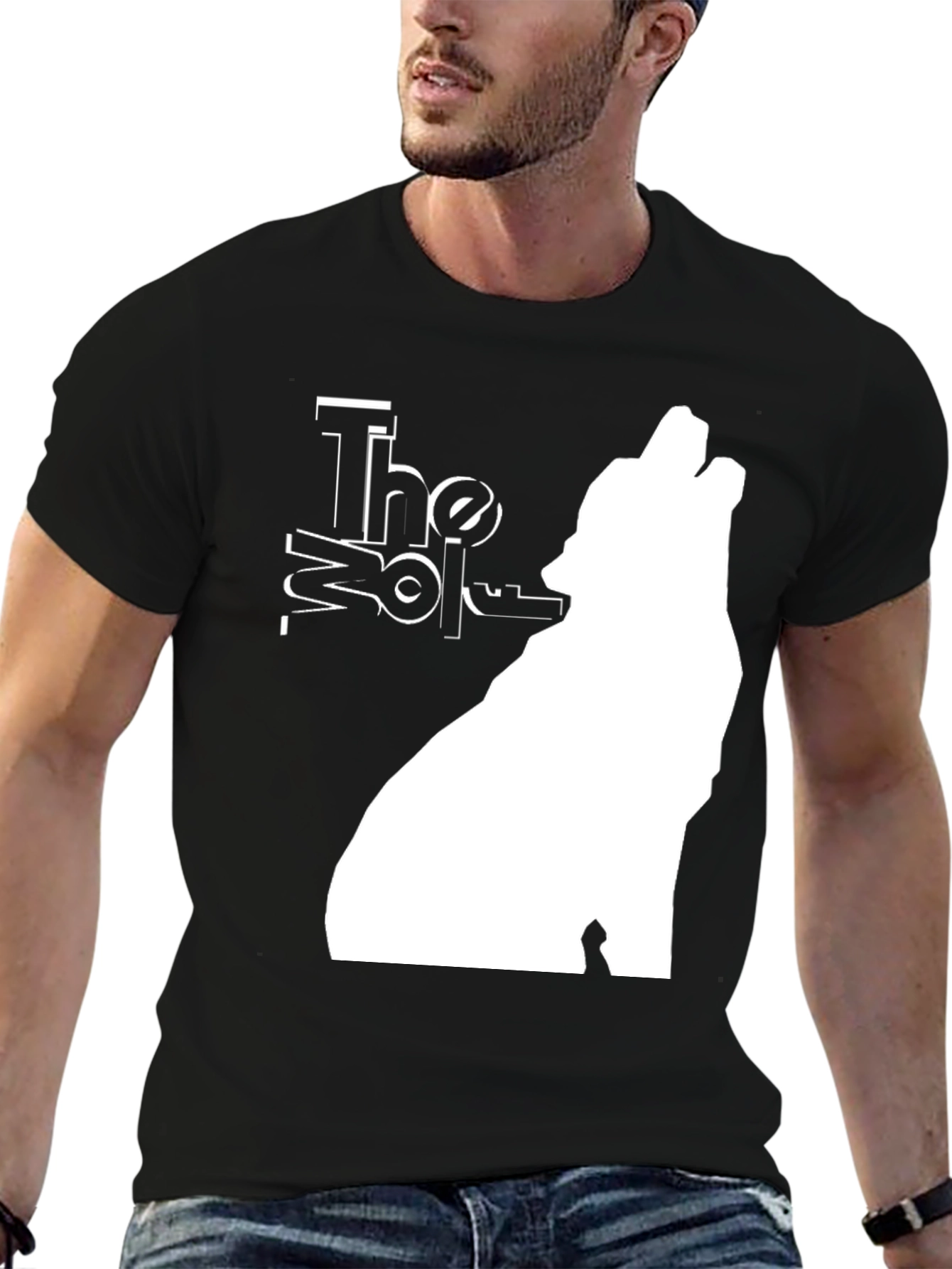 The Wolf Graphic T-Shirt - Black Tee