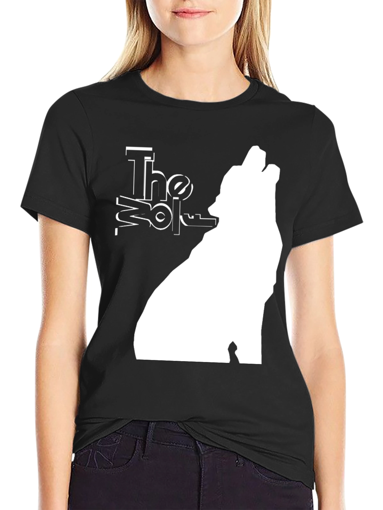 The Wolf Graphic T-Shirt - Black Tee