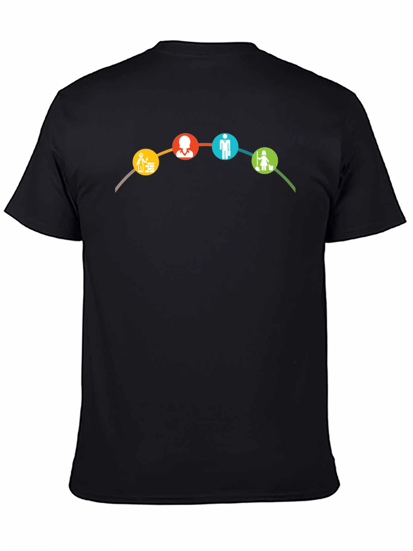 Career Path T-Shirt - Black Cotton Tee