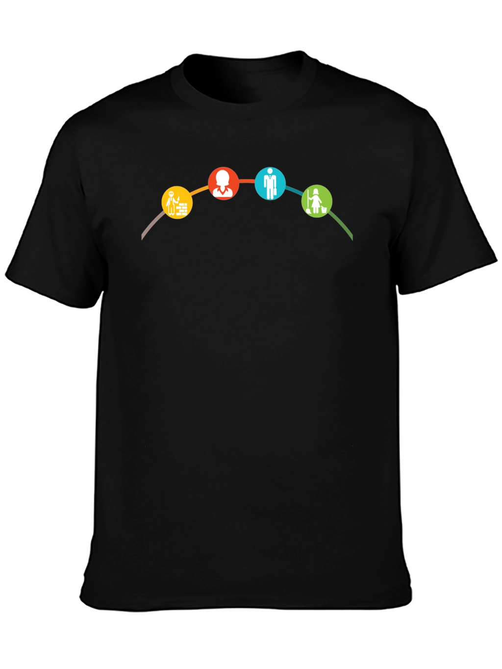 Career Path T-Shirt - Black Cotton Tee