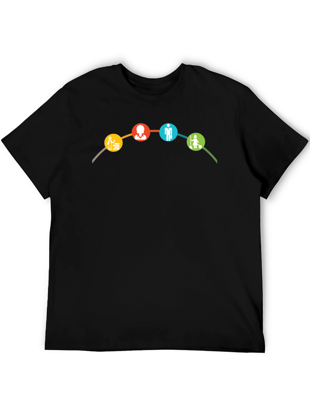 Career Path T-Shirt - Black Cotton Tee
