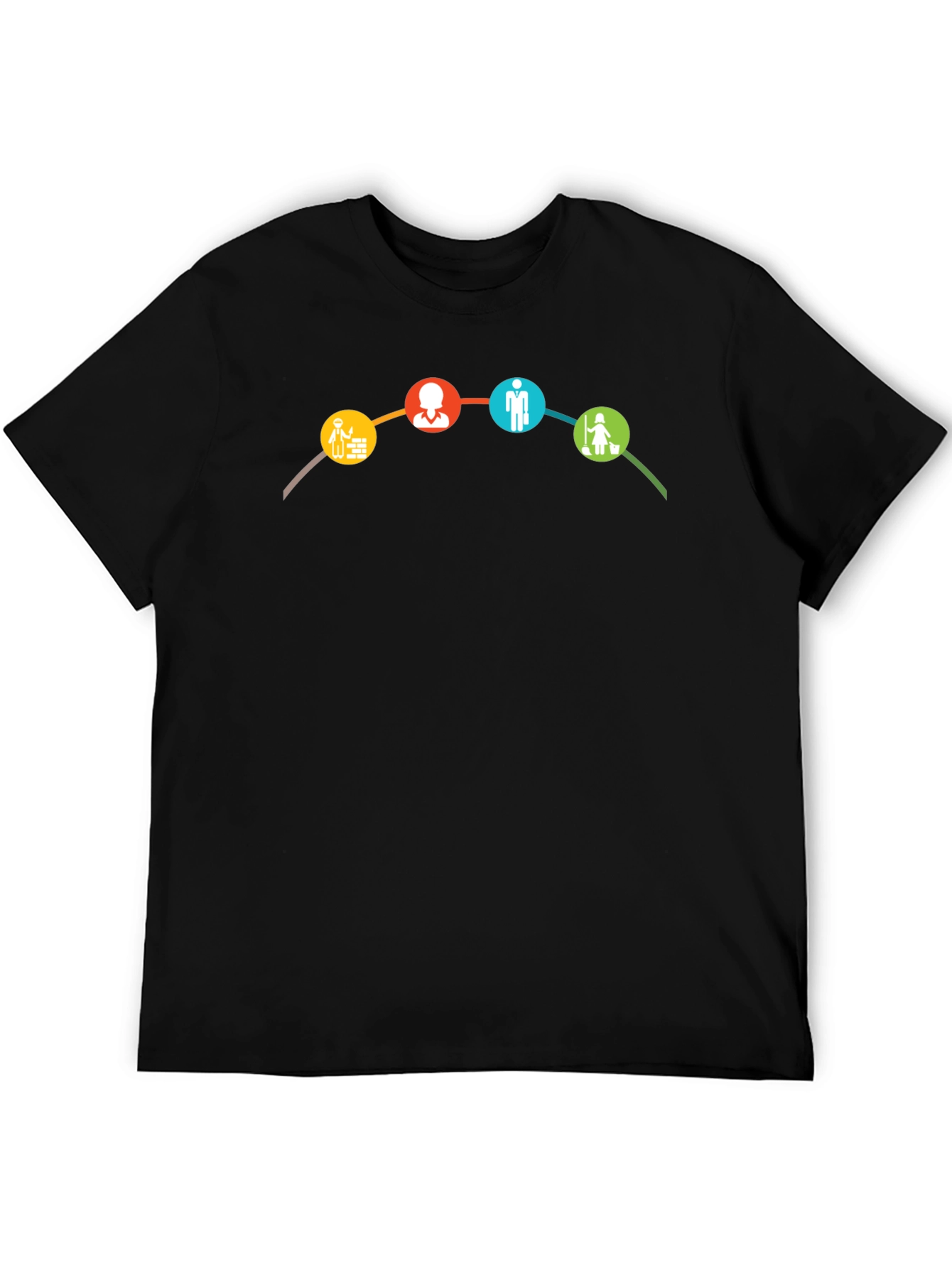 Career Path T-Shirt - Black Cotton Tee