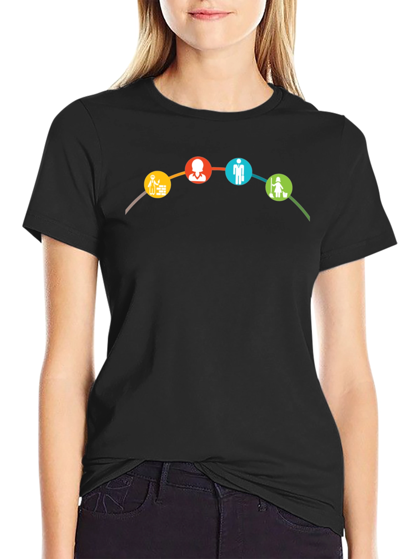 Career Path T-Shirt - Black Cotton Tee