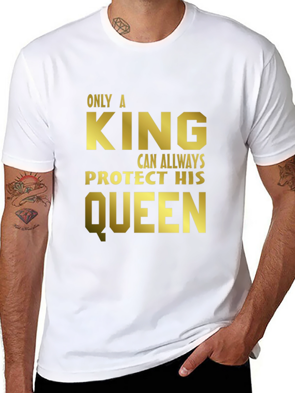 King Protects Queen Graphic Tee