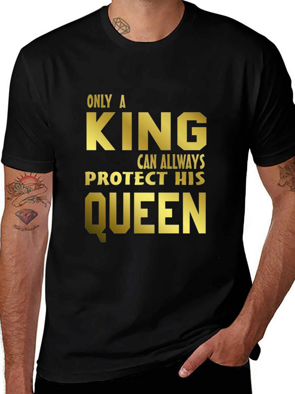 King Protects Queen Graphic Tee