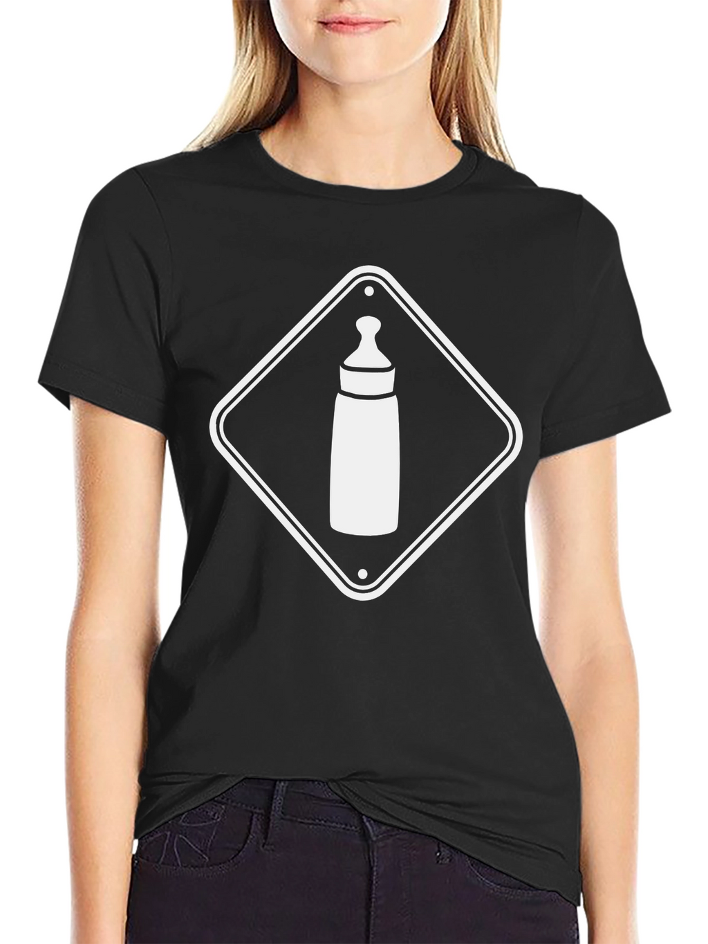 Baby Bottle Warning T-Shirt - New Parent Gift