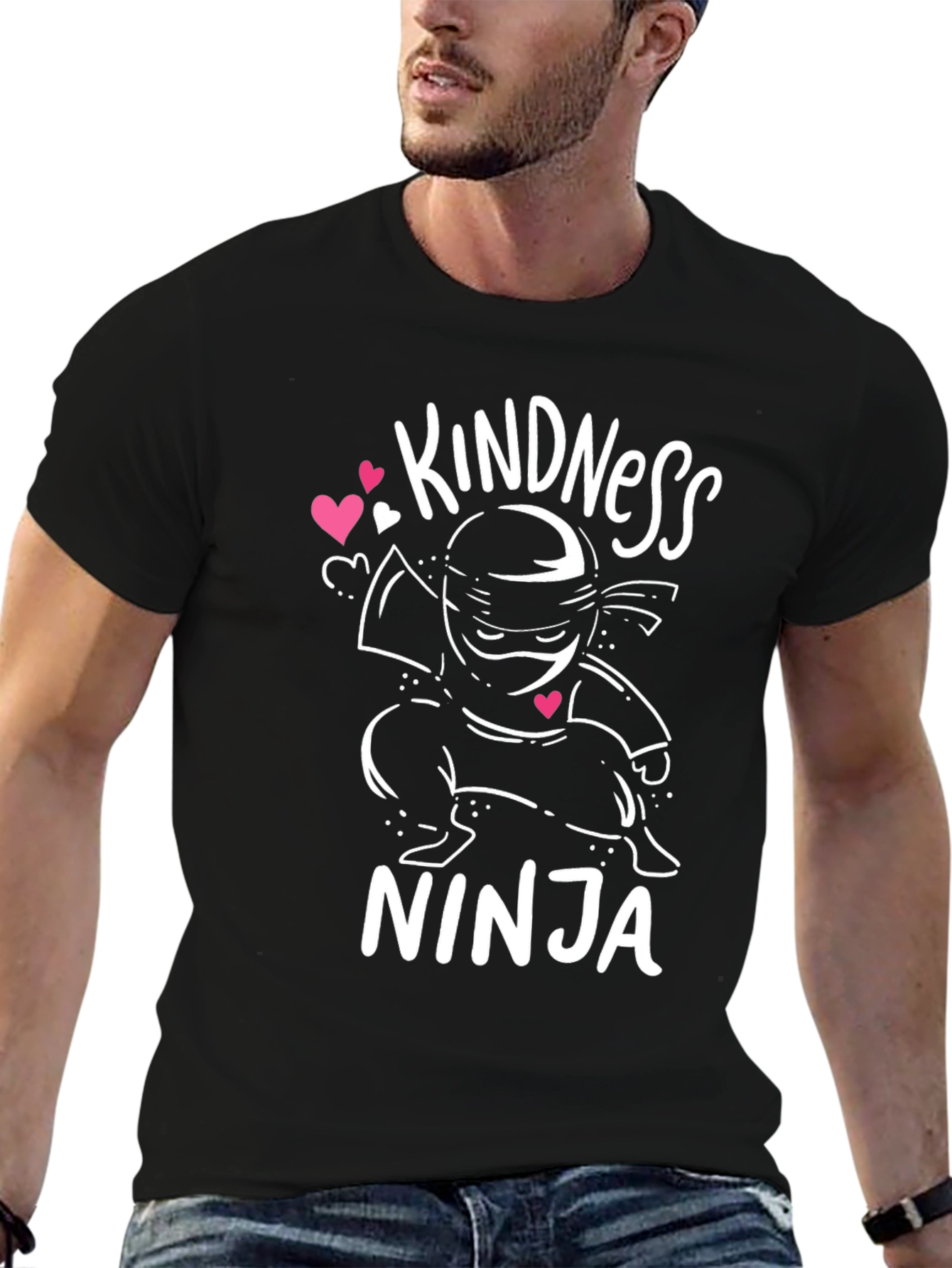 Kindness Ninja Black Graphic Tee