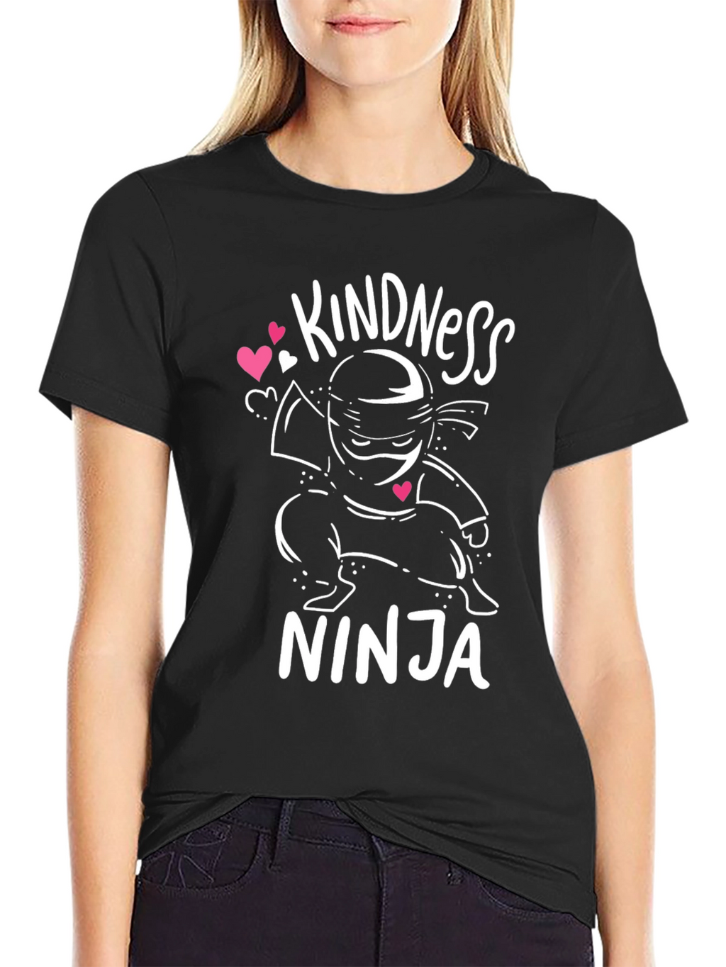 Kindness Ninja Black Graphic Tee