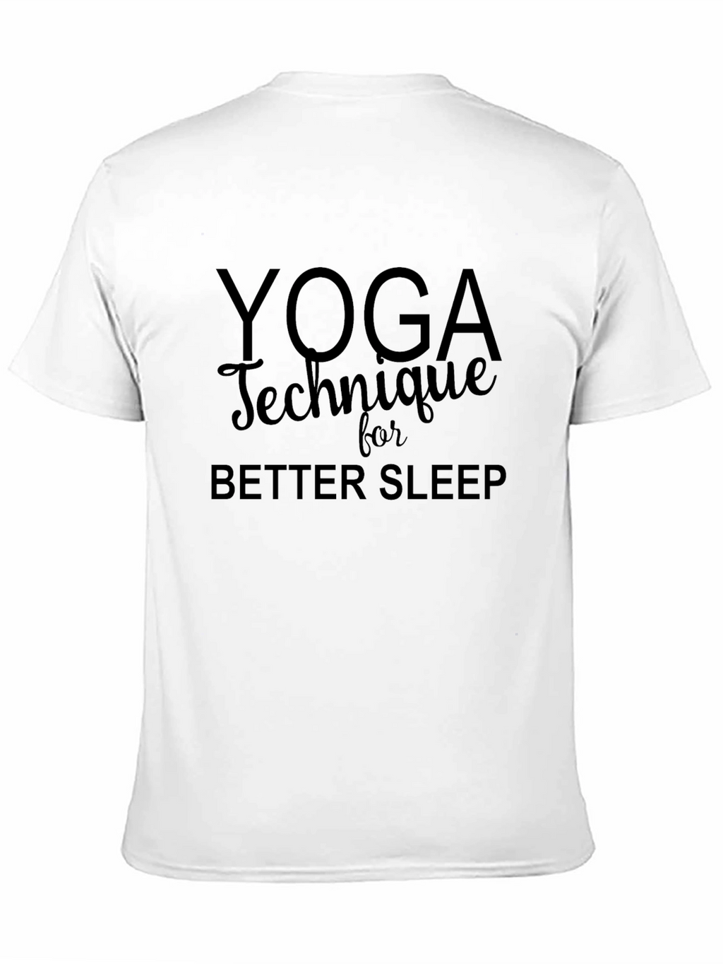 Yoga Technique for Better Sleep Black T-Shirt