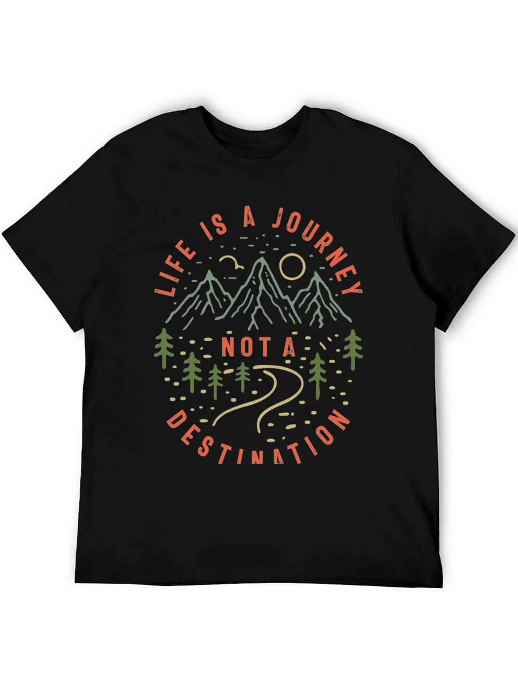 Life is a Journey Graphic Tee - Black