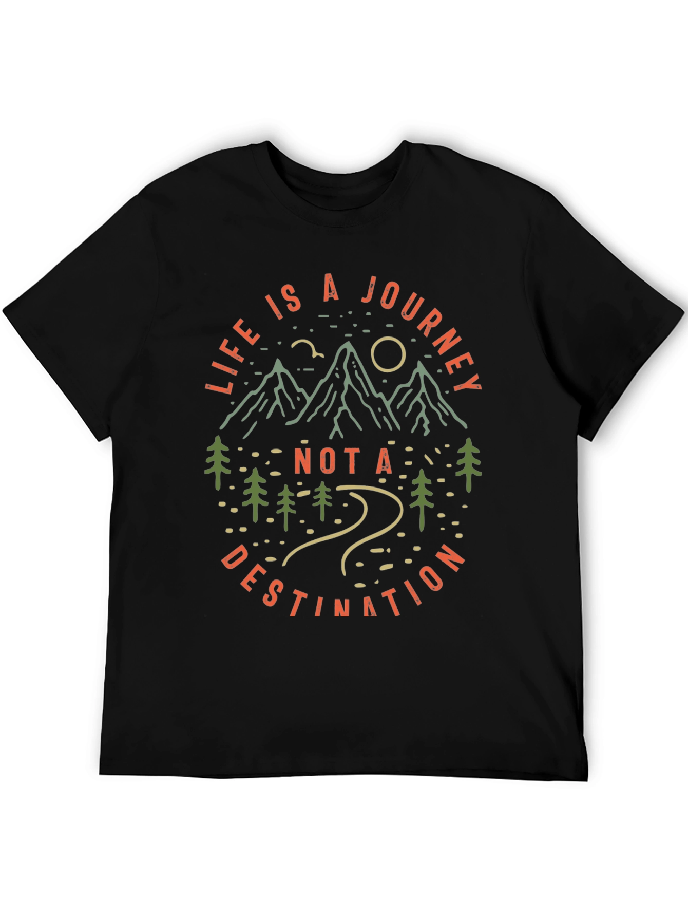 Life is a Journey Graphic Tee - Black