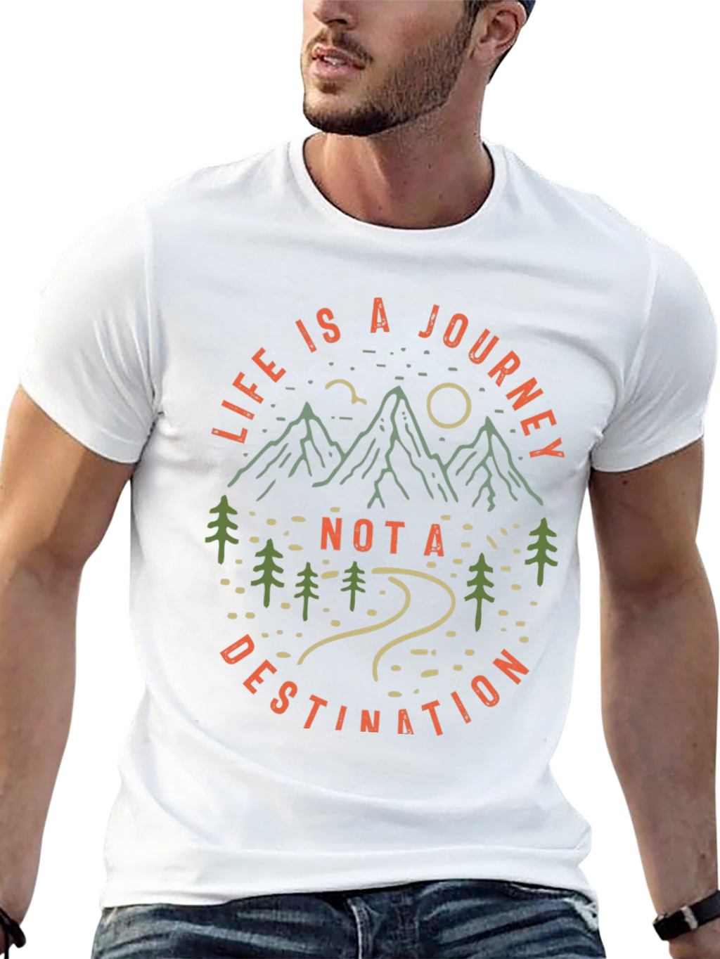 Life is a Journey Graphic Tee - Black