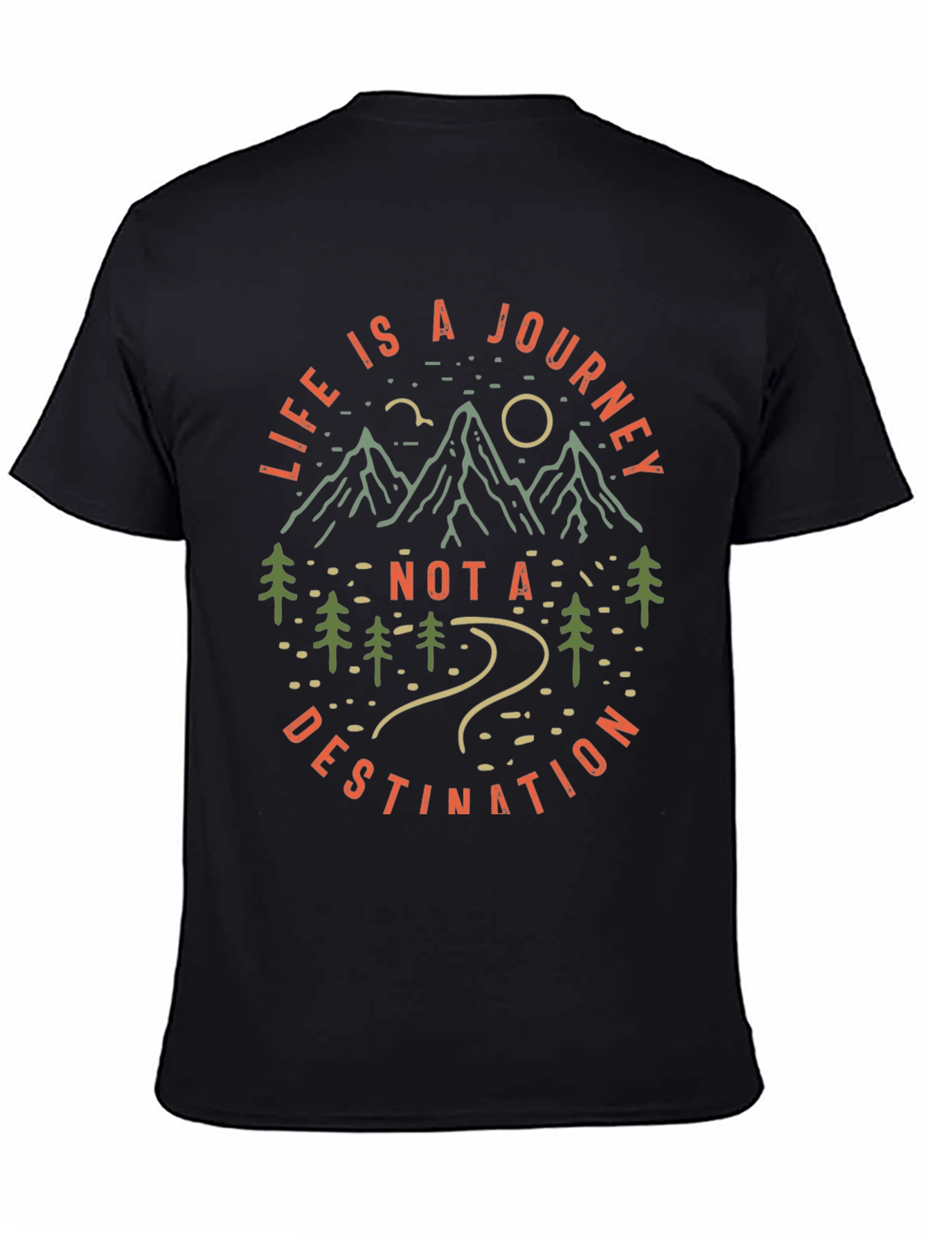 Life is a Journey Graphic Tee - Black