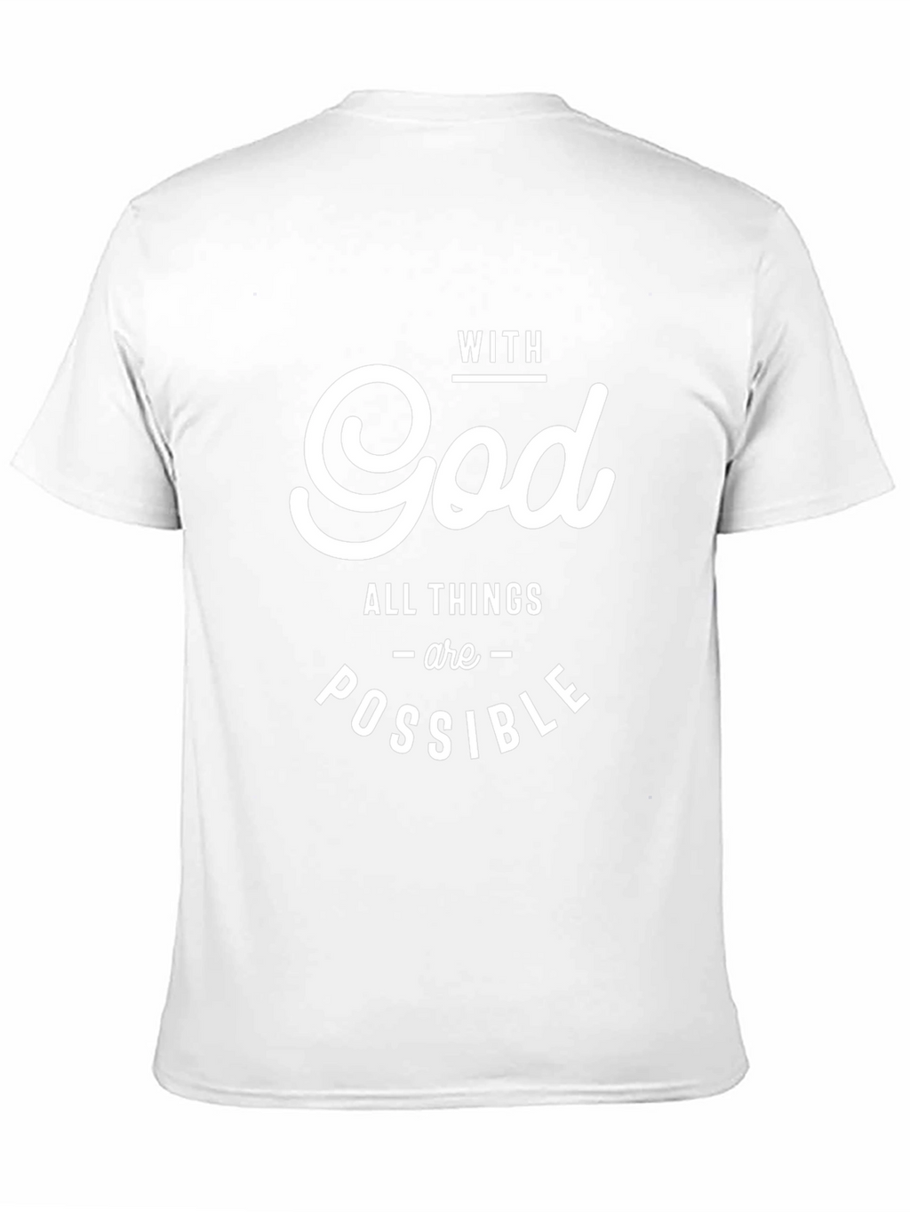 With God All Things Possible Black Tee