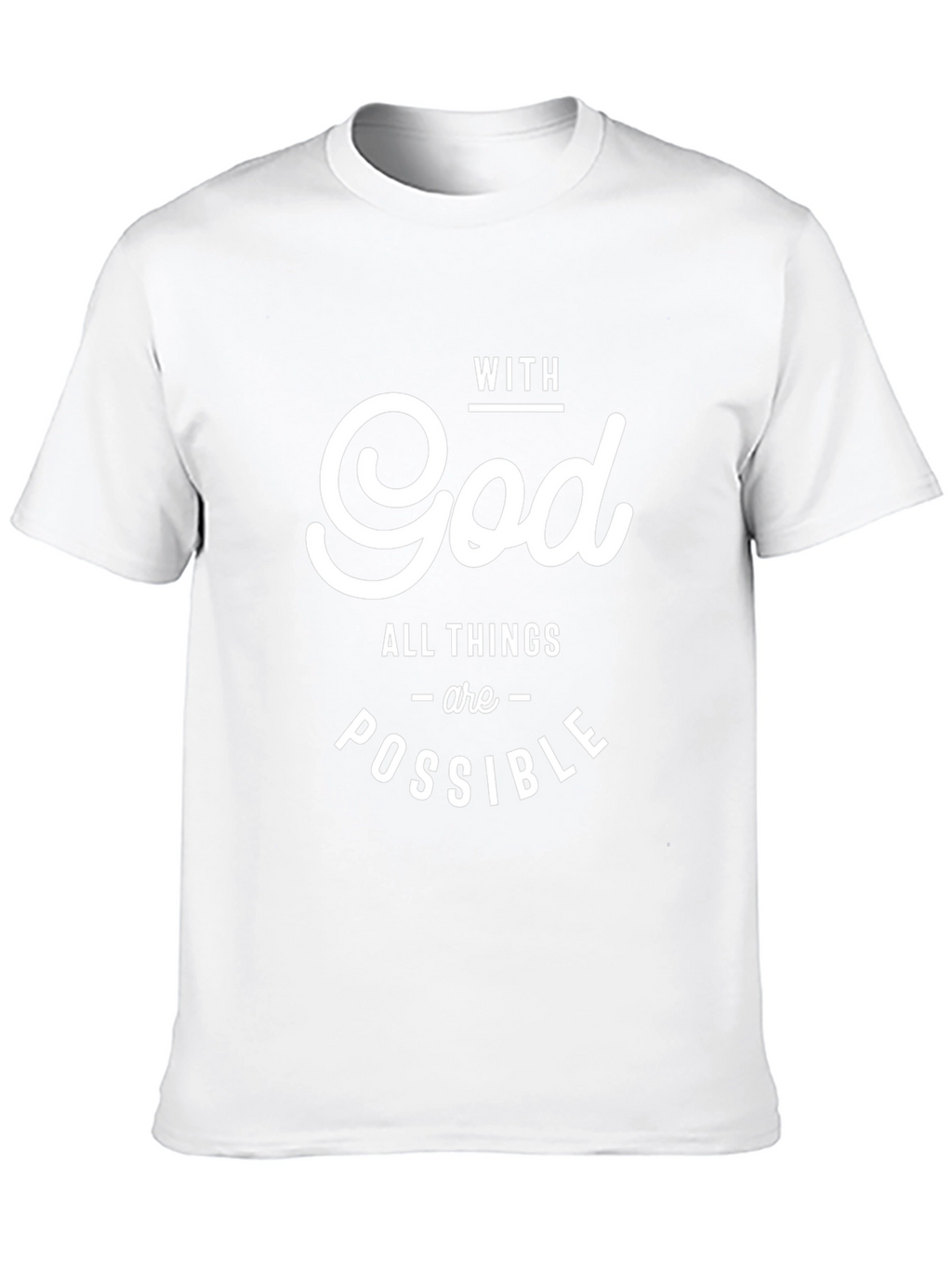 With God All Things Possible Black Tee