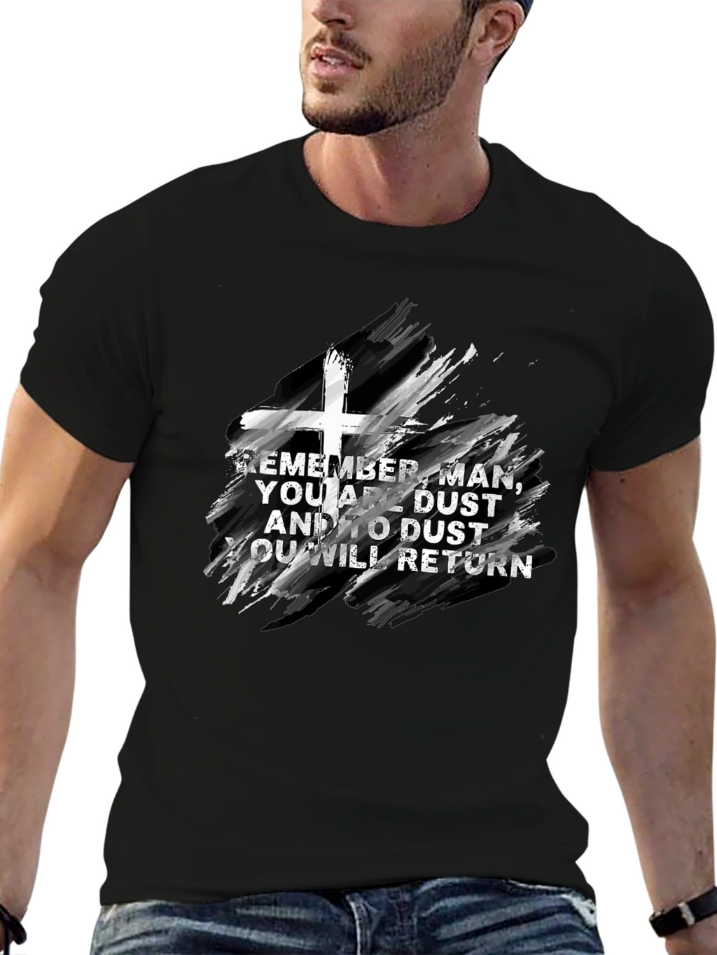 Remember Man T-Shirt - Dust Cross Design