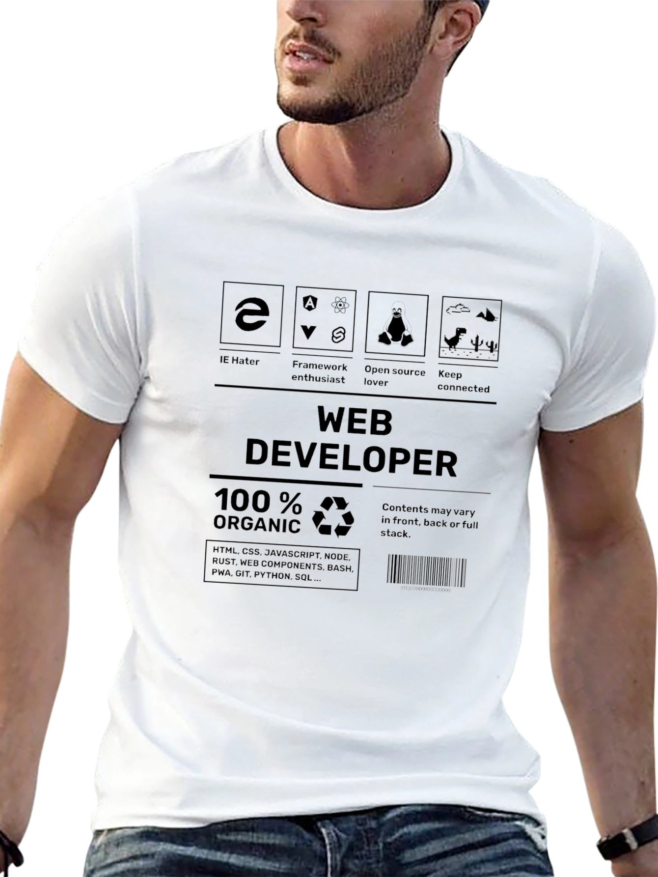 Web Developer Organic T-Shirt