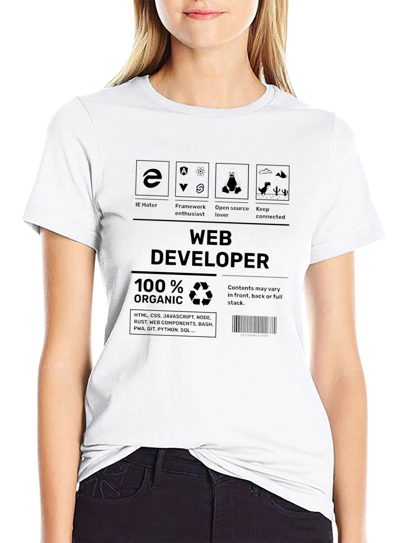 Web Developer Organic T-Shirt