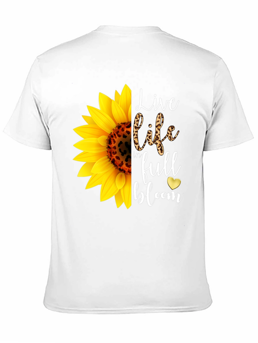 Sunflower Graphic Tee - Live Life In Full Bloom