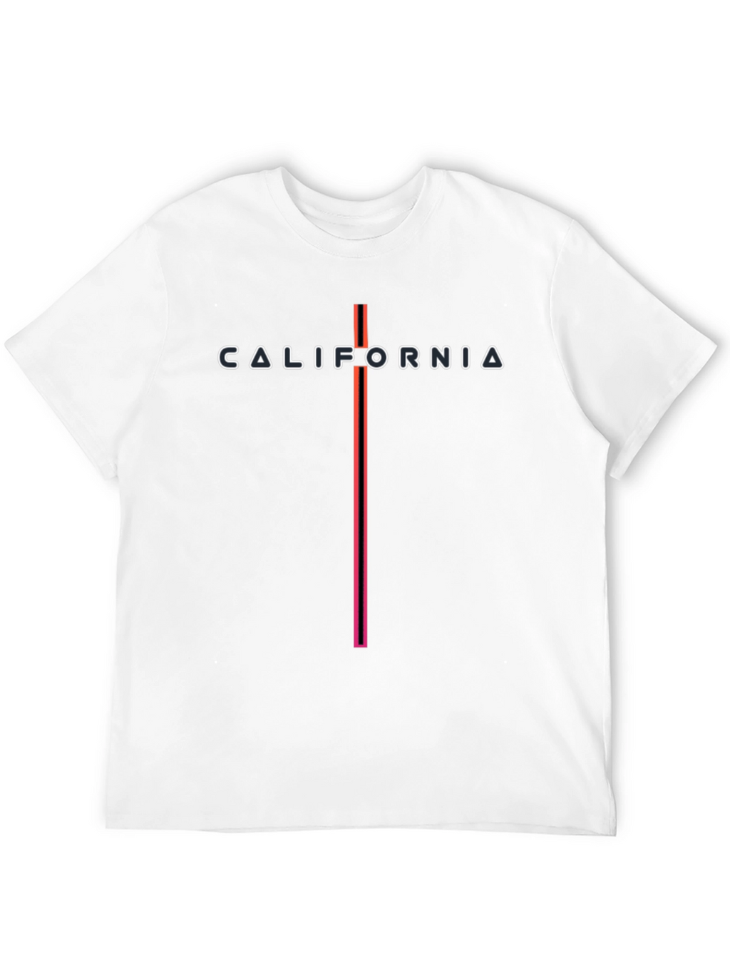 California Graphic Print Black T-Shirt