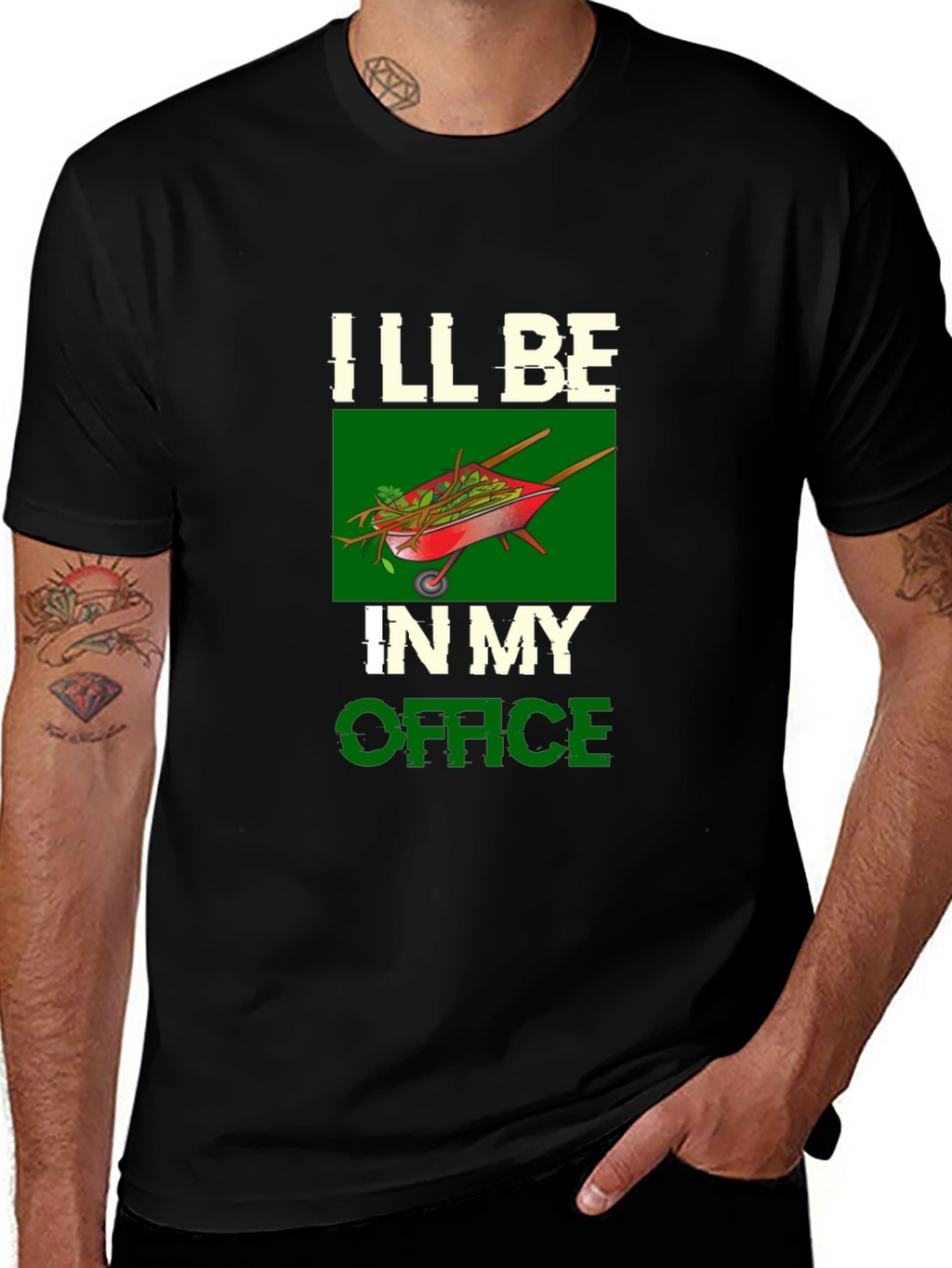 Gardeners Office T-Shirt - Wheelbarrow Graphic Tee
