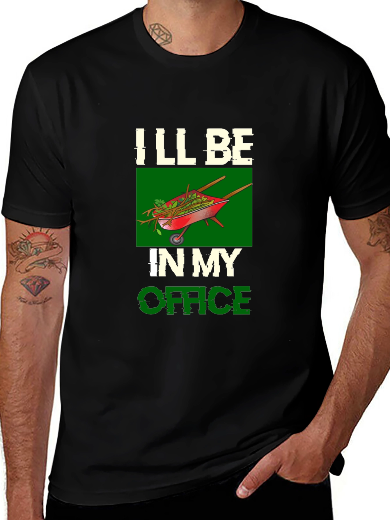 Gardeners Office T-Shirt - Wheelbarrow Graphic Tee