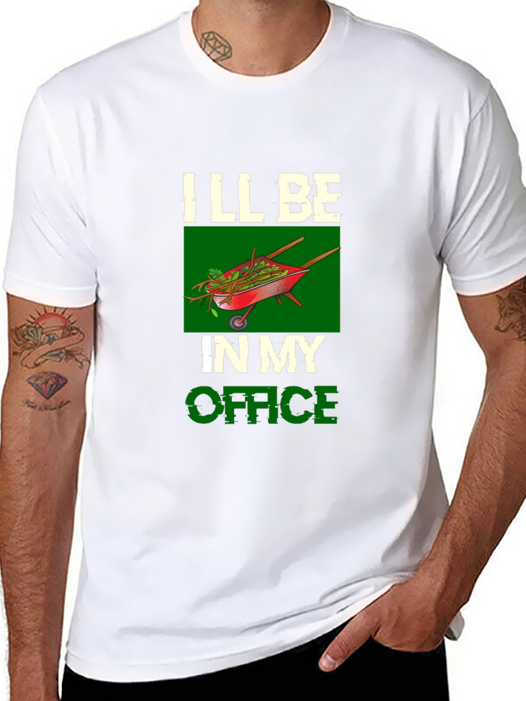 Gardeners Office T-Shirt - Wheelbarrow Graphic Tee
