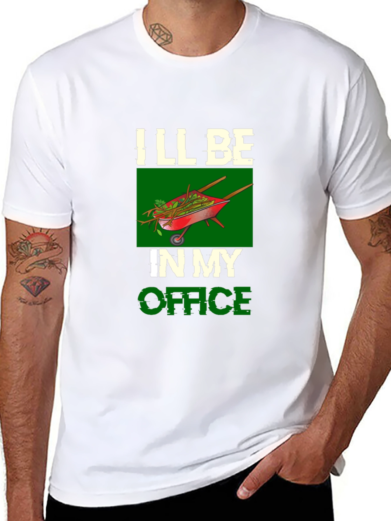 Gardeners Office T-Shirt - Wheelbarrow Graphic Tee