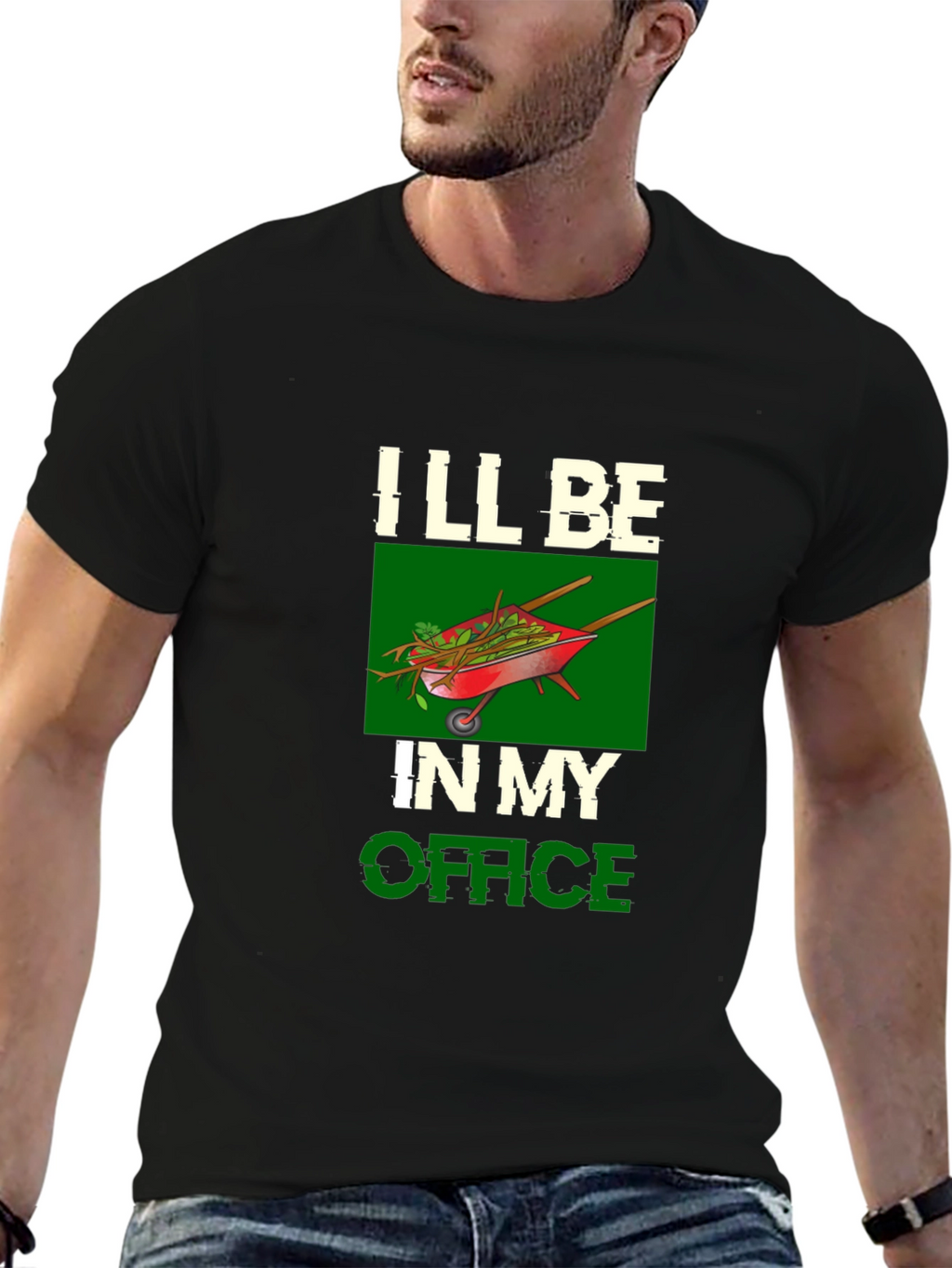 Gardeners Office T-Shirt - Wheelbarrow Graphic Tee