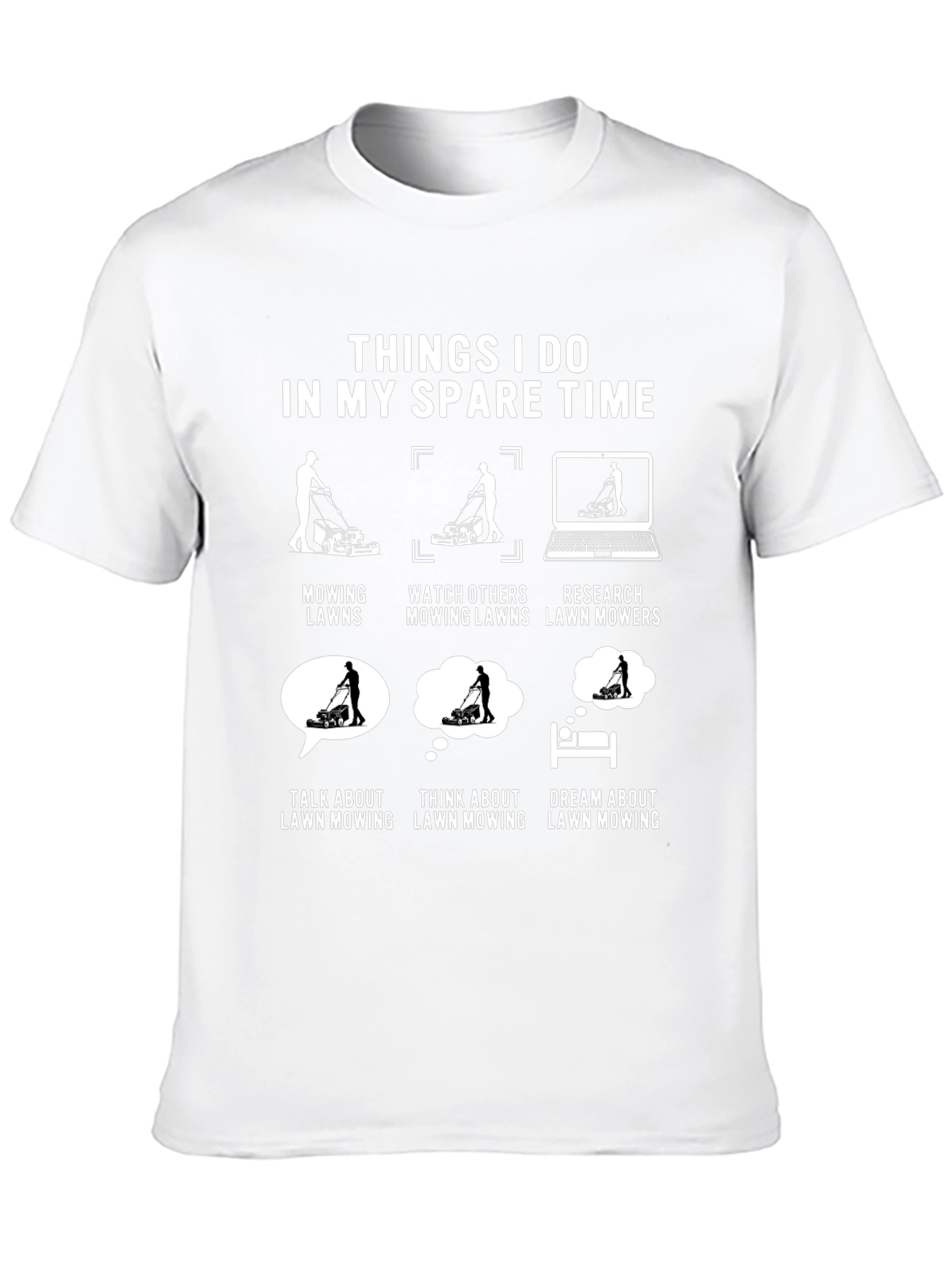 Lawn Mowing Spare Time T-Shirt