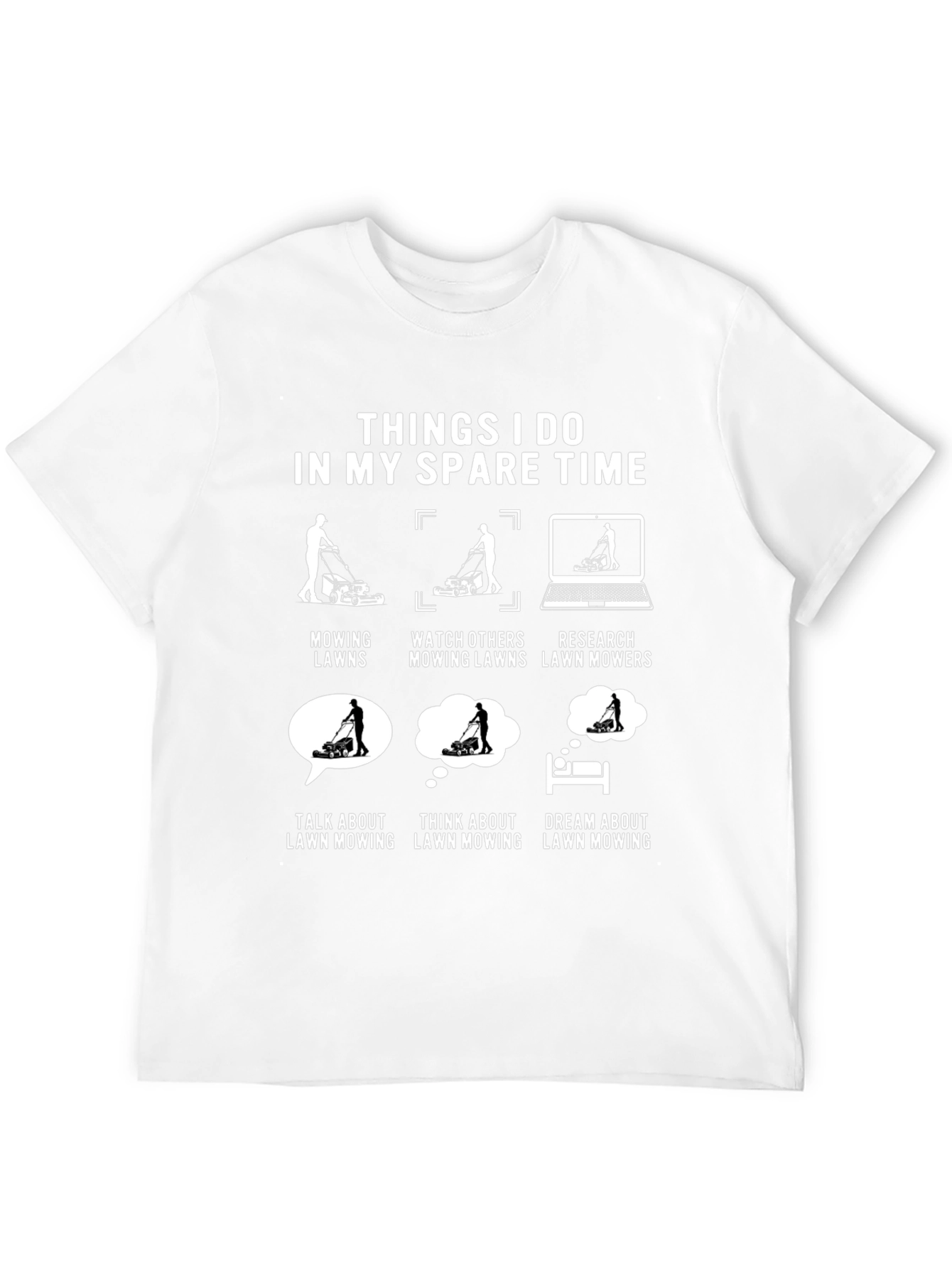 Lawn Mowing Spare Time T-Shirt