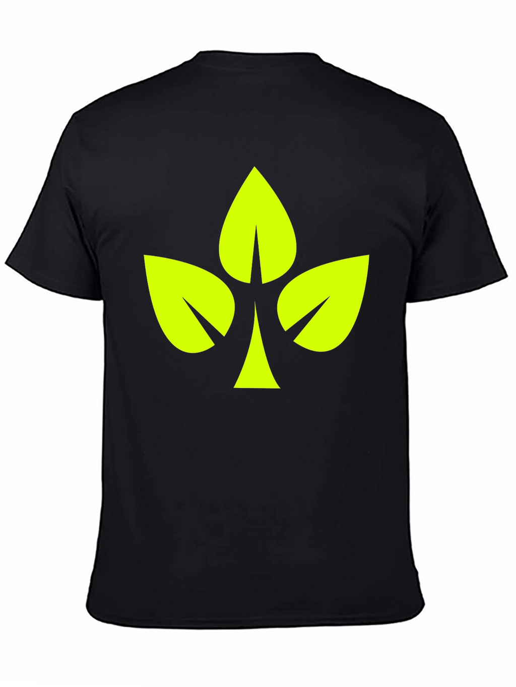 Leaf Clover Graphic Black T-Shirt