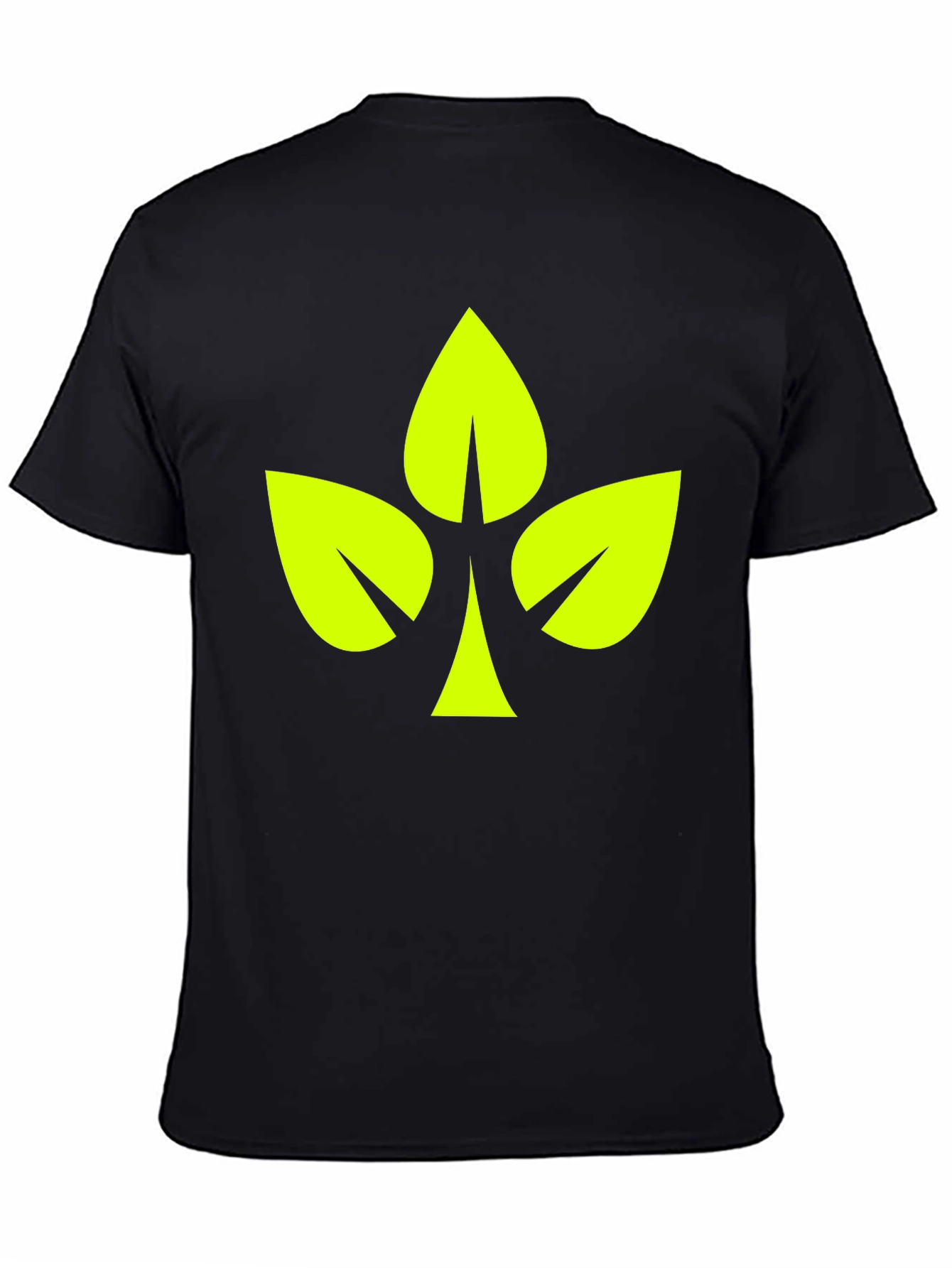Leaf Clover Graphic Black T-Shirt