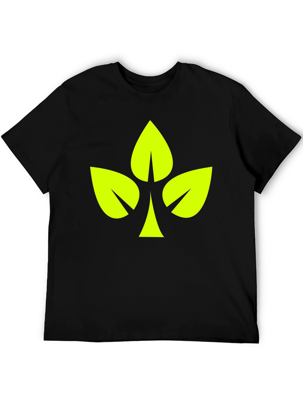 Leaf Clover Graphic Black T-Shirt