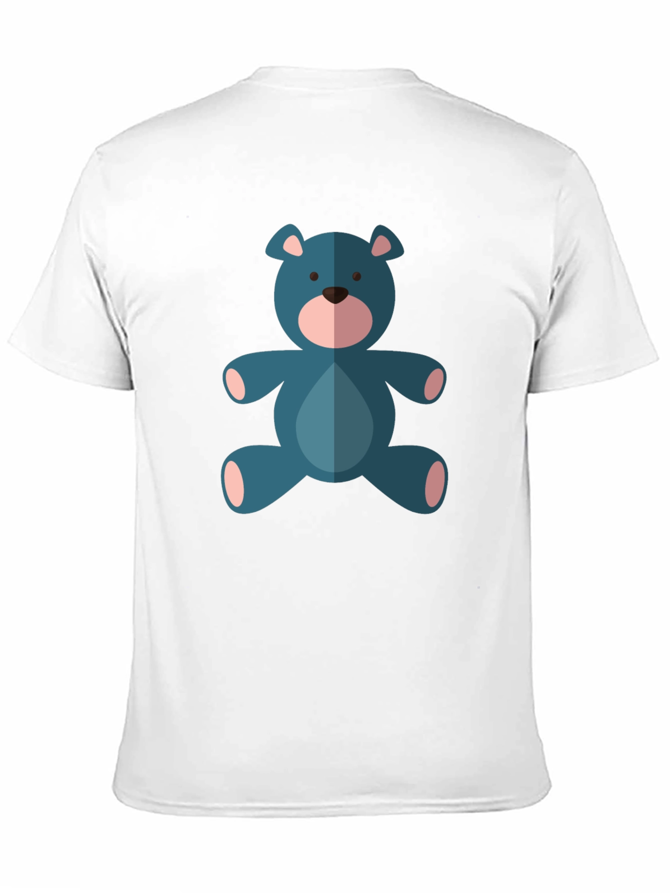 Teddy Bear Graphic T-Shirt - Casual Black Tee