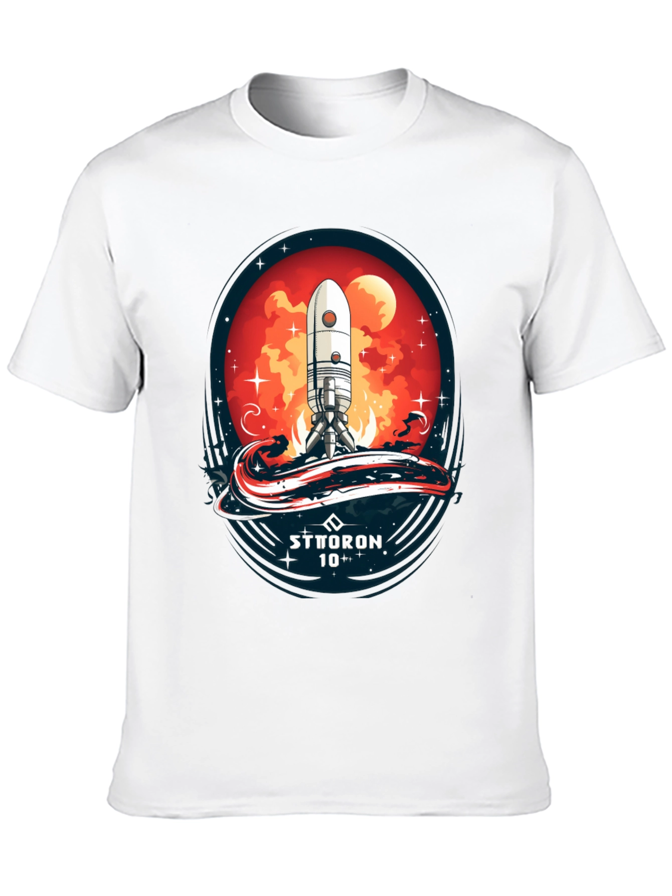 Sci-Fi Rocket Launch T-Shirt - Sttoron 10+