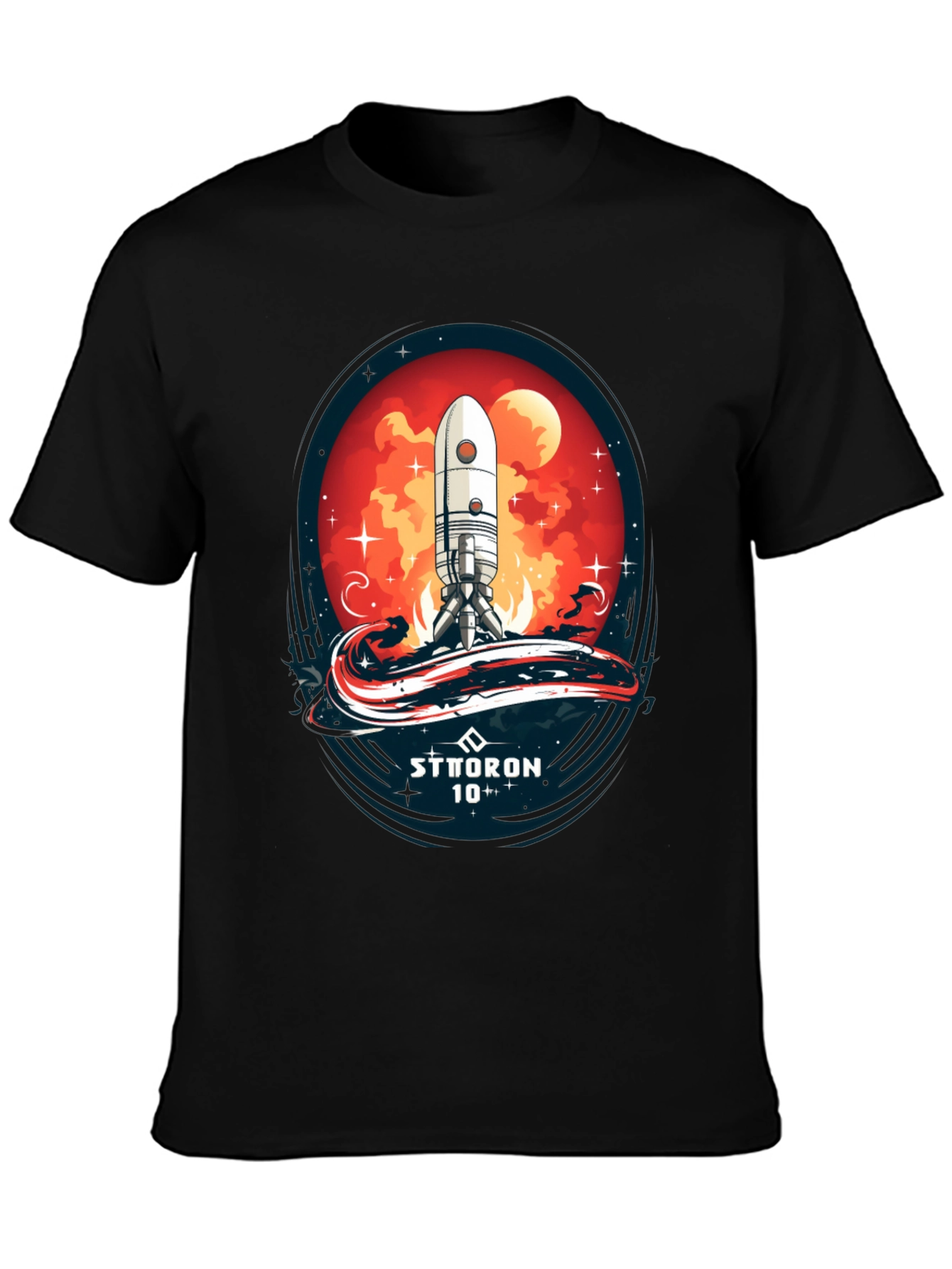 Sci-Fi Rocket Launch T-Shirt - Sttoron 10+