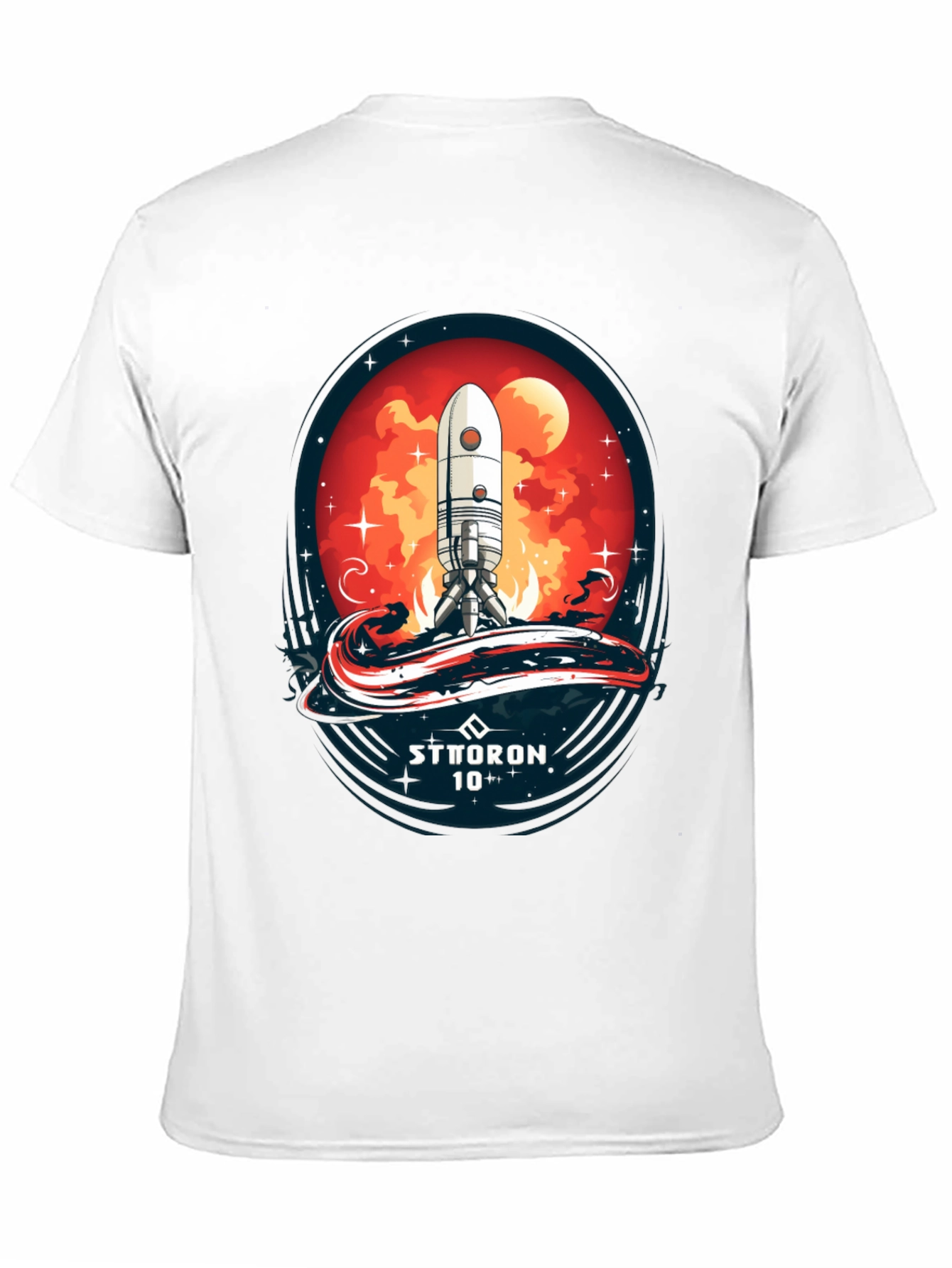 Sci-Fi Rocket Launch T-Shirt - Sttoron 10+