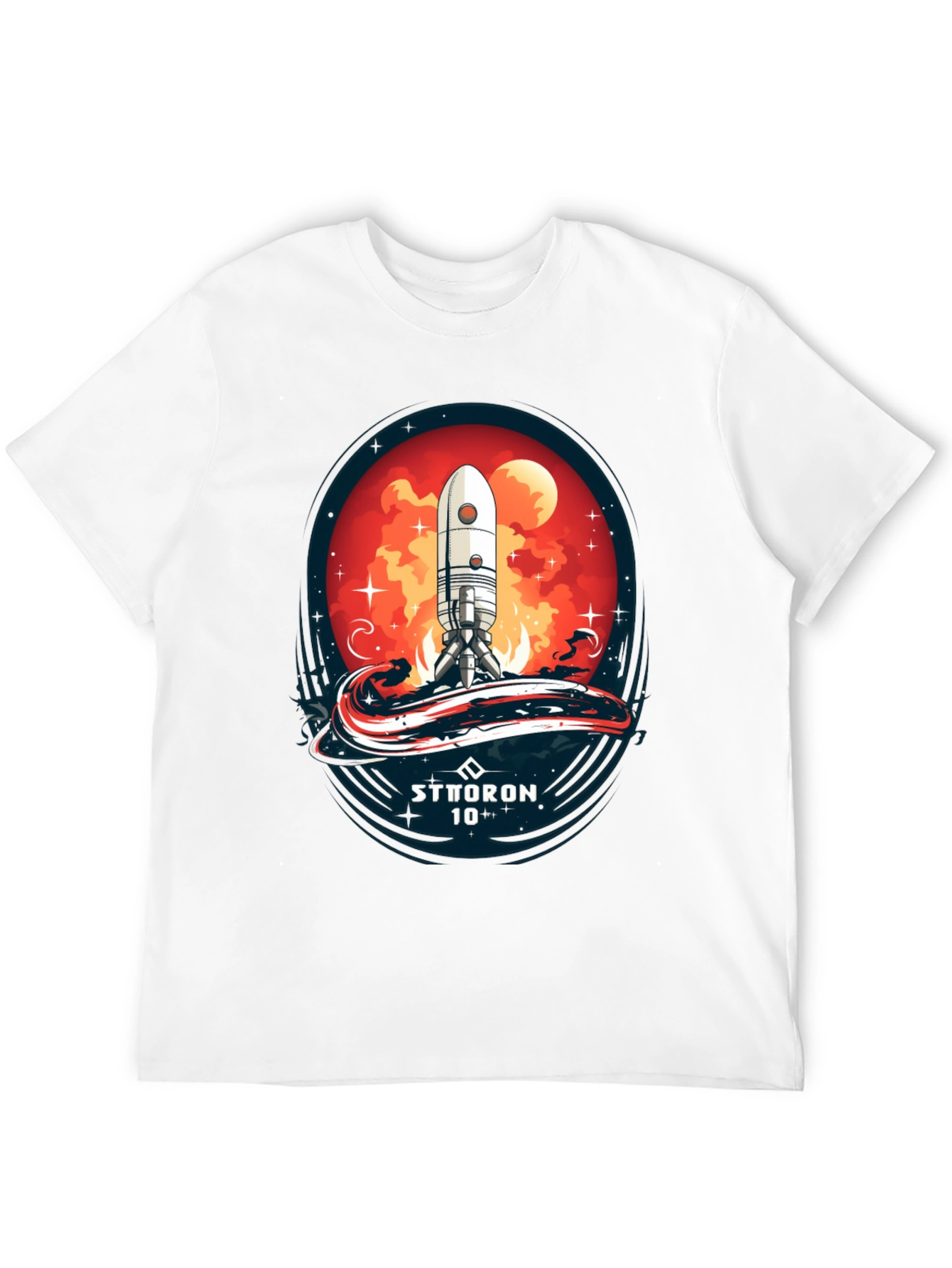 Sci-Fi Rocket Launch T-Shirt - Sttoron 10+