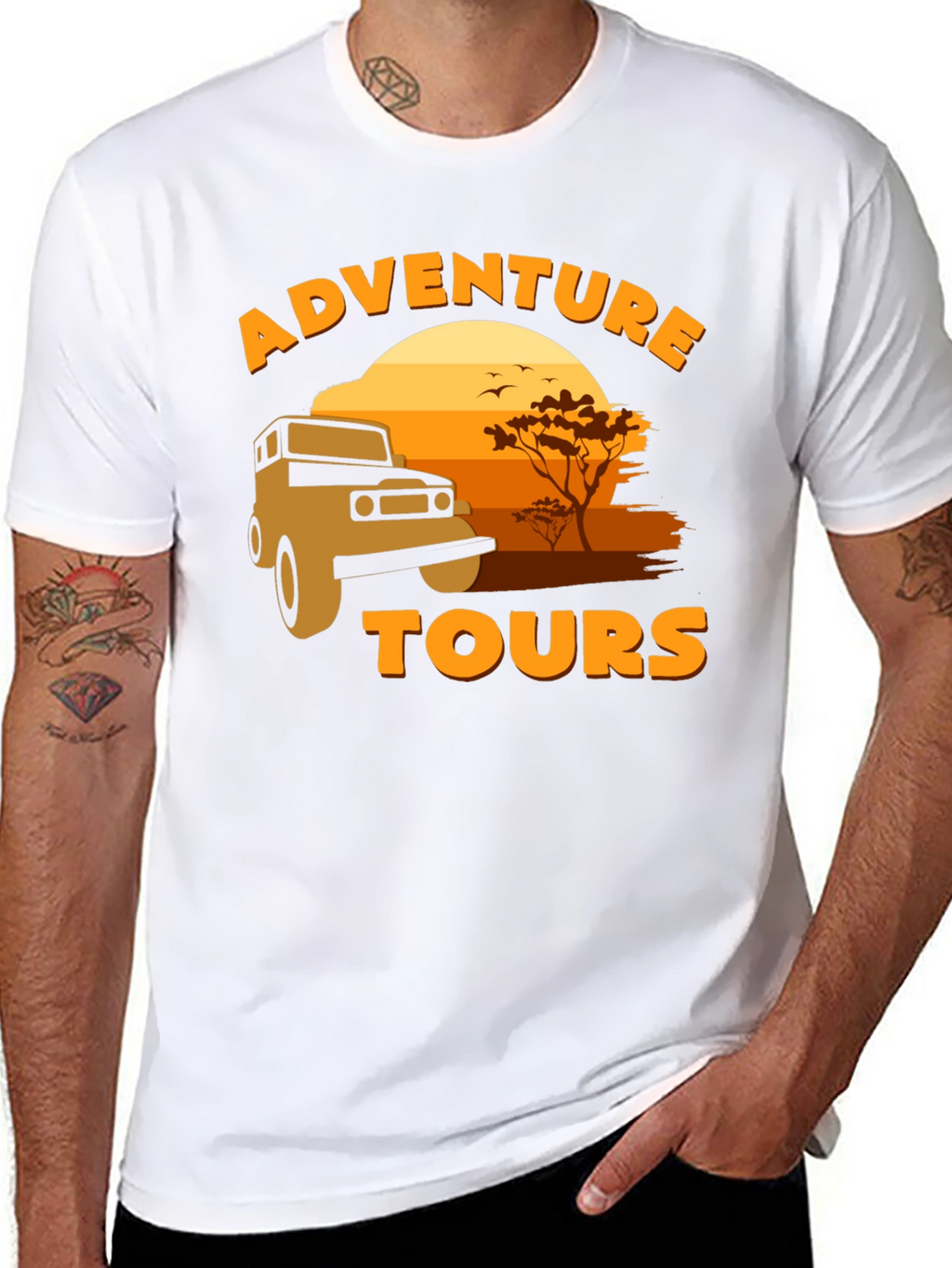 Adventure Tours T-Shirt - Safari Design