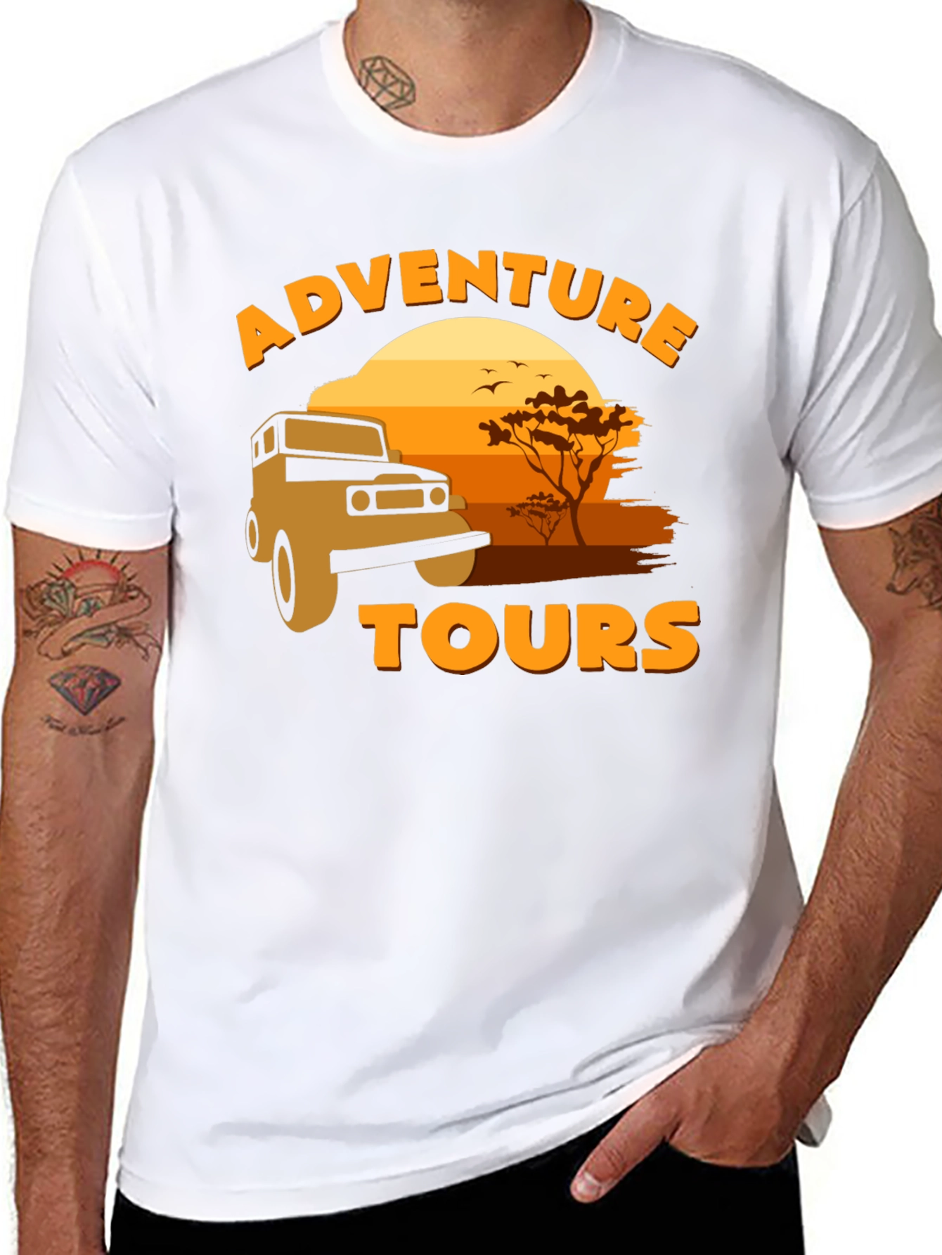 Adventure Tours T-Shirt - Safari Design