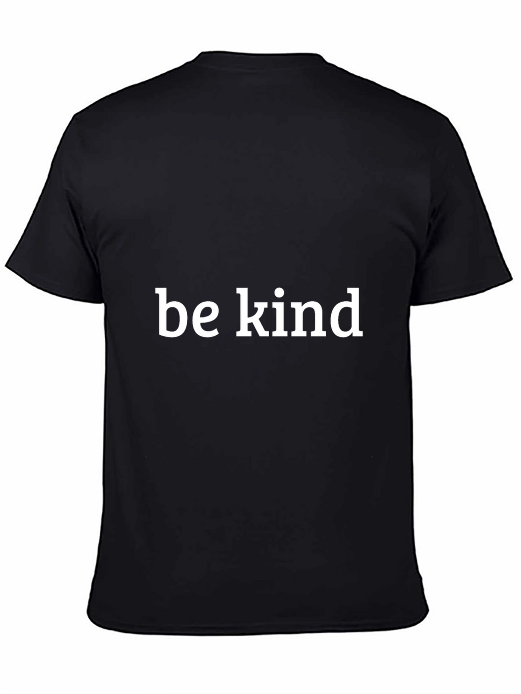 Be Kind Graphic Tee - Black Cotton Casual T-Shirt