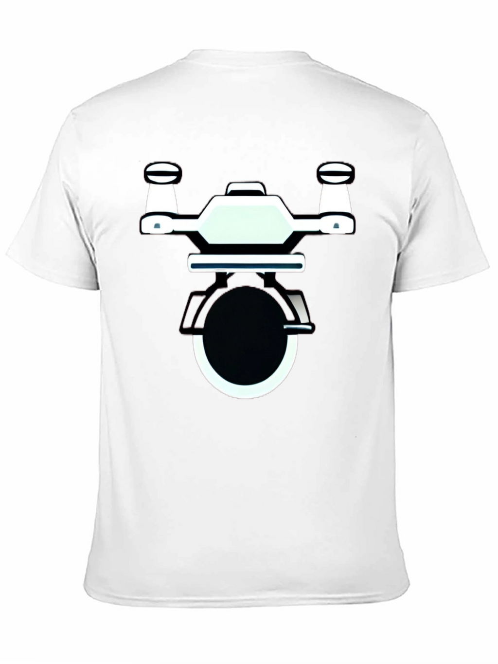Drone Graphic Black T-Shirt | Modern Design