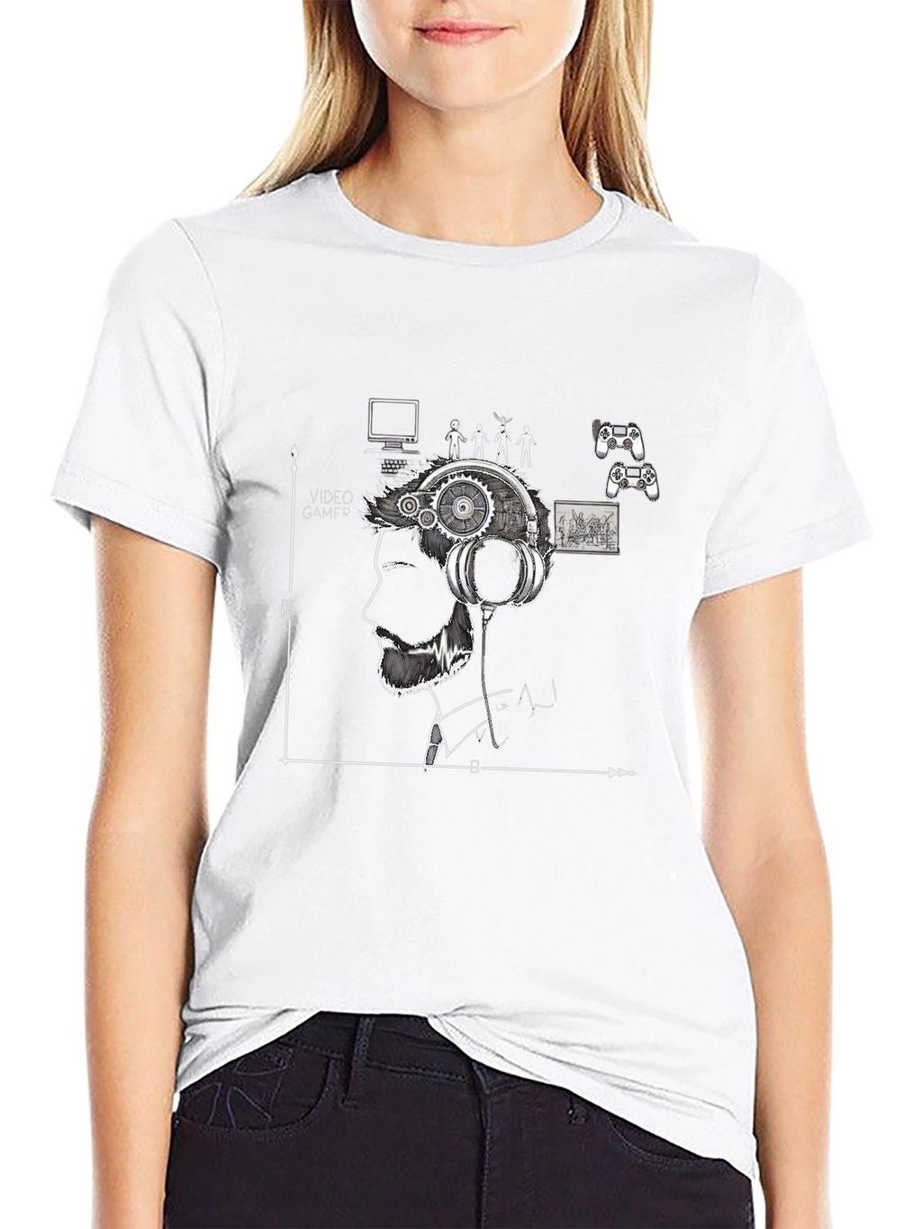 Gamer Mind T-Shirt - Black Graphic Tee