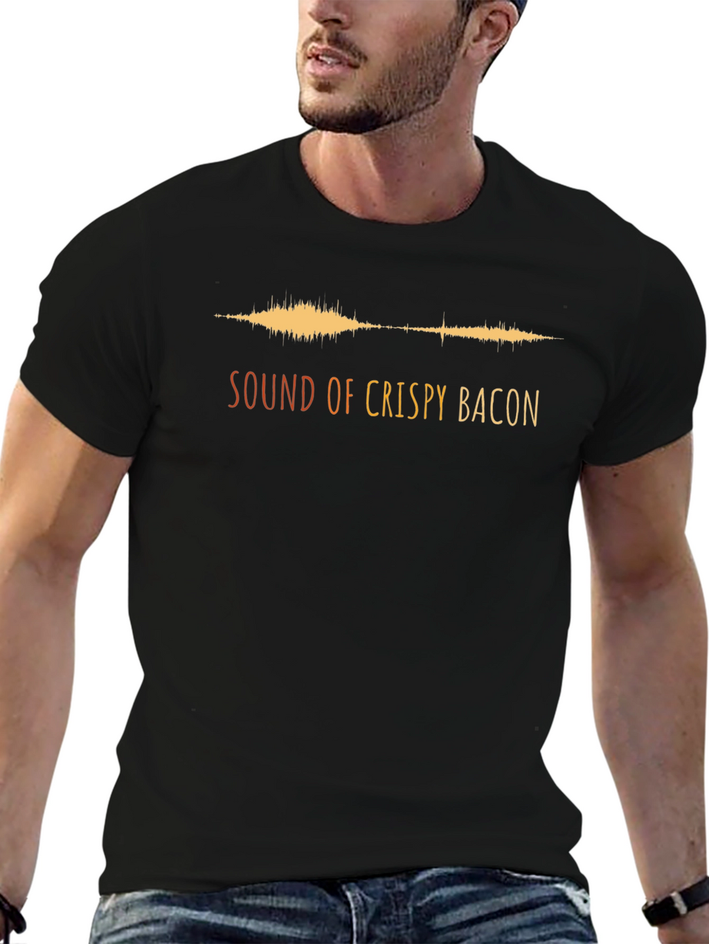 Crispy Bacon Soundwave Graphic Tee