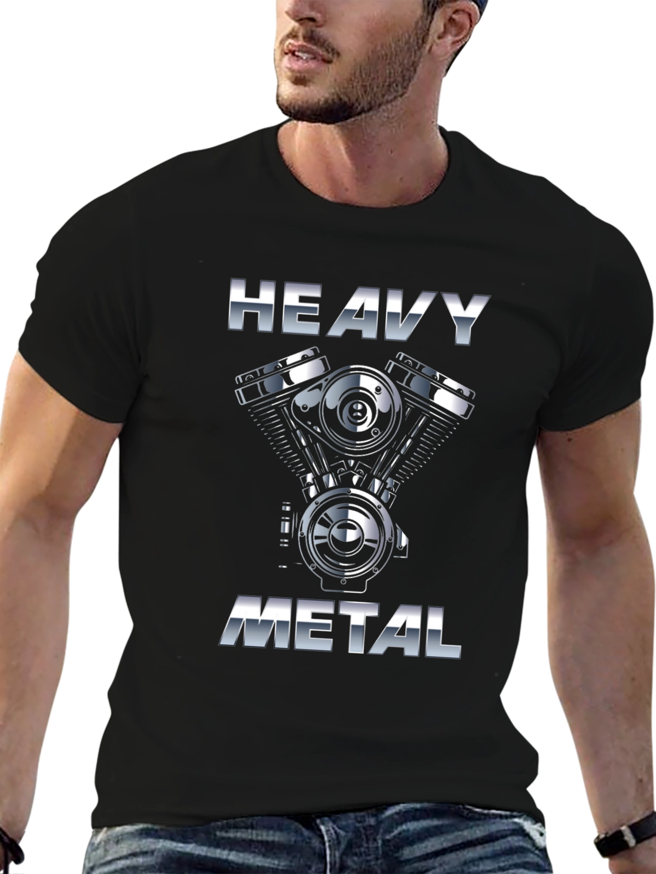 Heavy Metal Engine Graphic T-Shirt