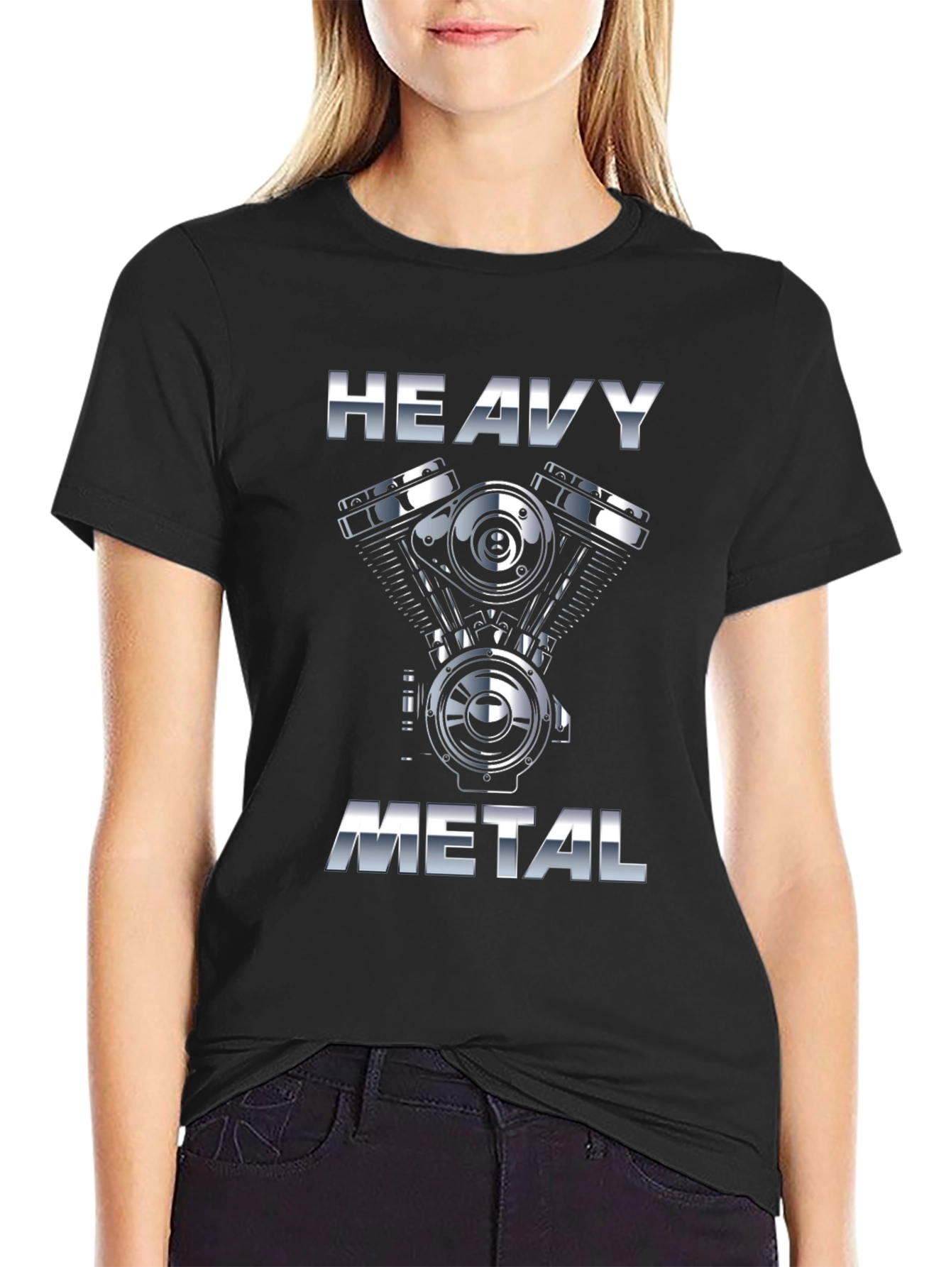 Heavy Metal Engine Graphic T-Shirt